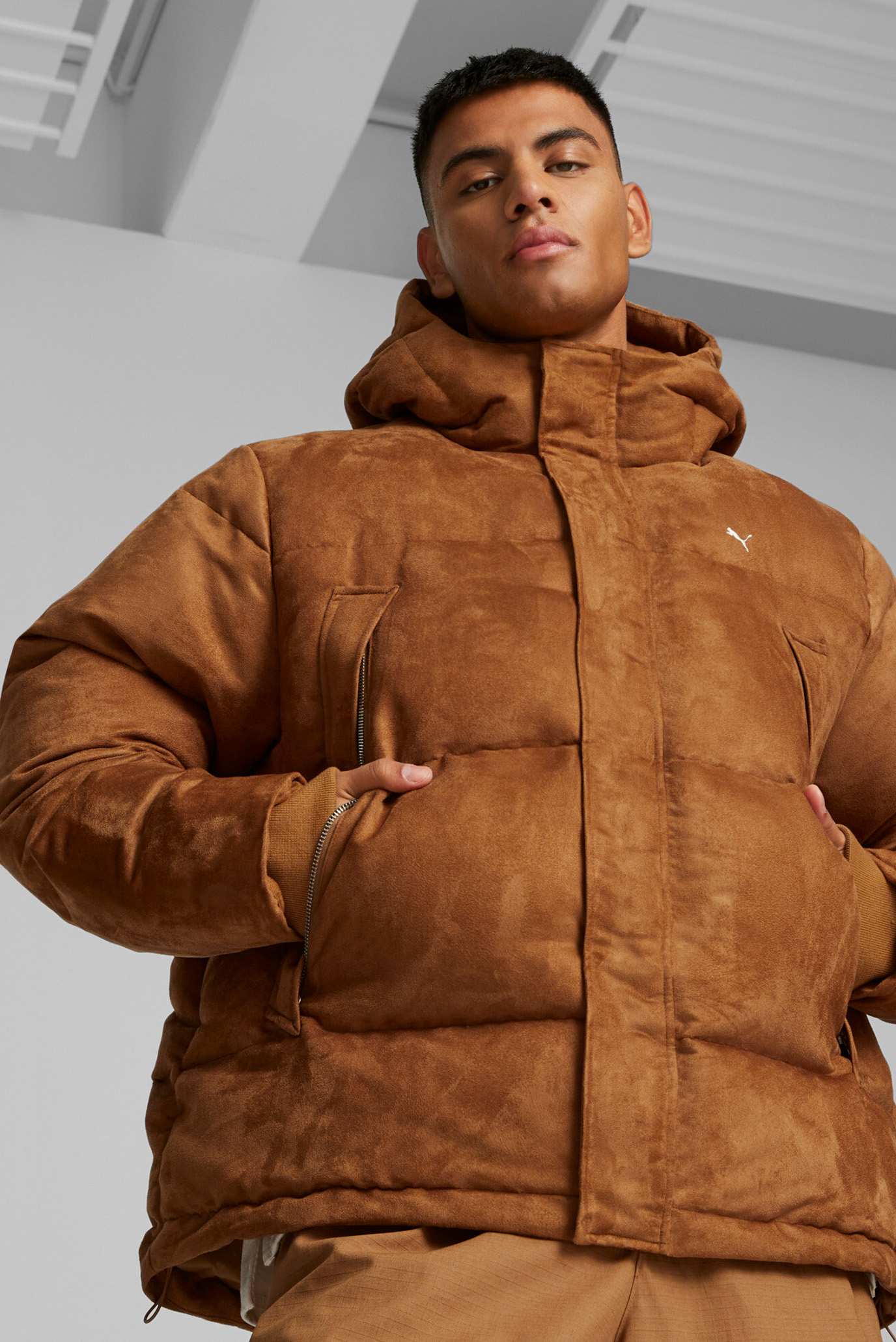 Мужская коричневая куртка  MMQ Down Jacket 1