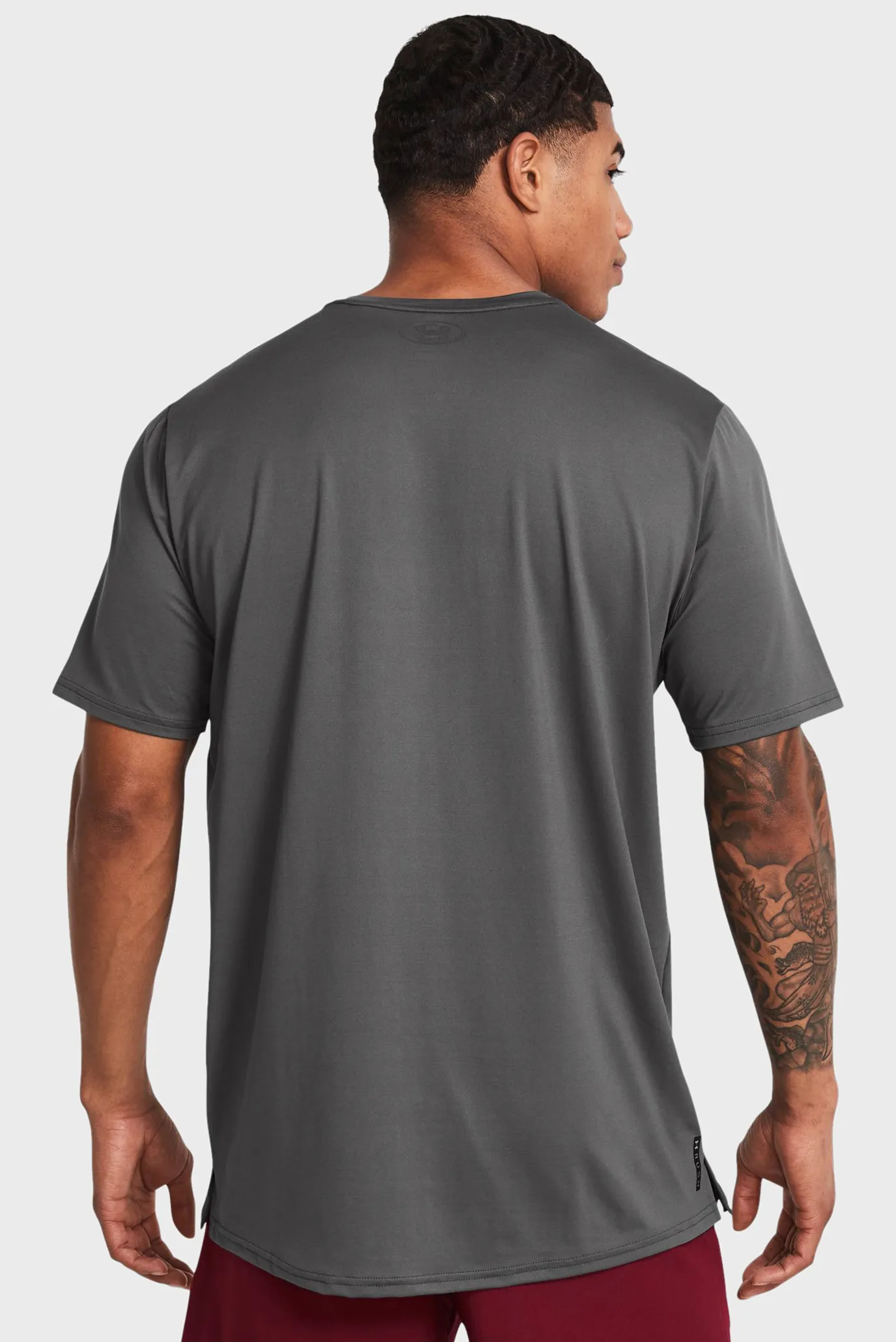 Мужская темно-серая футболка UA Rush Energy SS-GRY 2