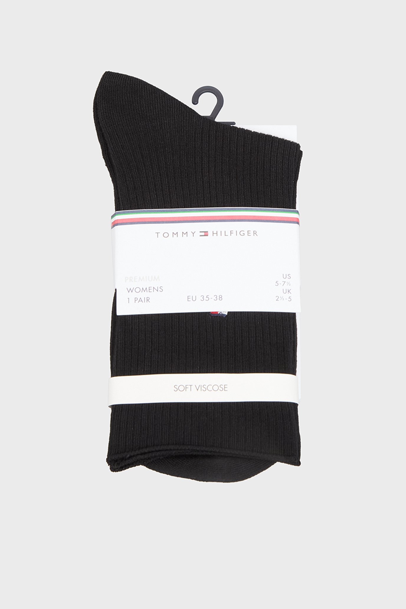 Женские черные носки REFINED Черный 35-38 Tommy Hilfiger 701228794 Женские черные носки REFINED Черный 35-38 Tommy Hilfiger 701228794