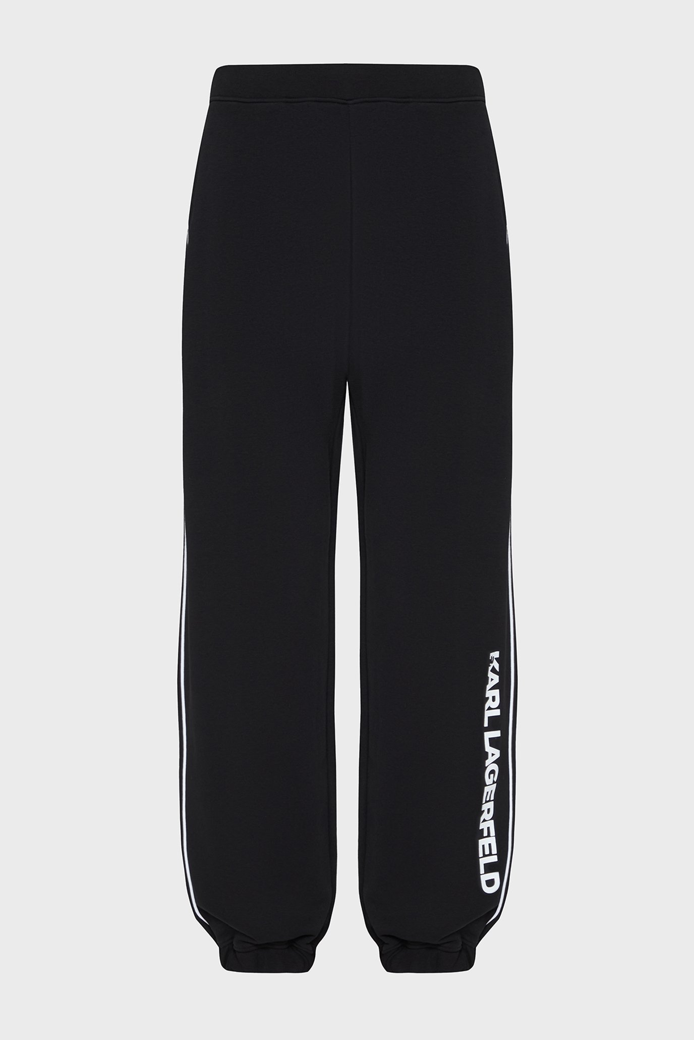 Женские черные спортивные брюки LOGO PIPING SWEATPANTS Черный L Karl Lagerfeld A2W10149 Женские черные спортивные брюки LOGO PIPING SWEATPANTS Черный L Karl Lagerfeld A2W10149