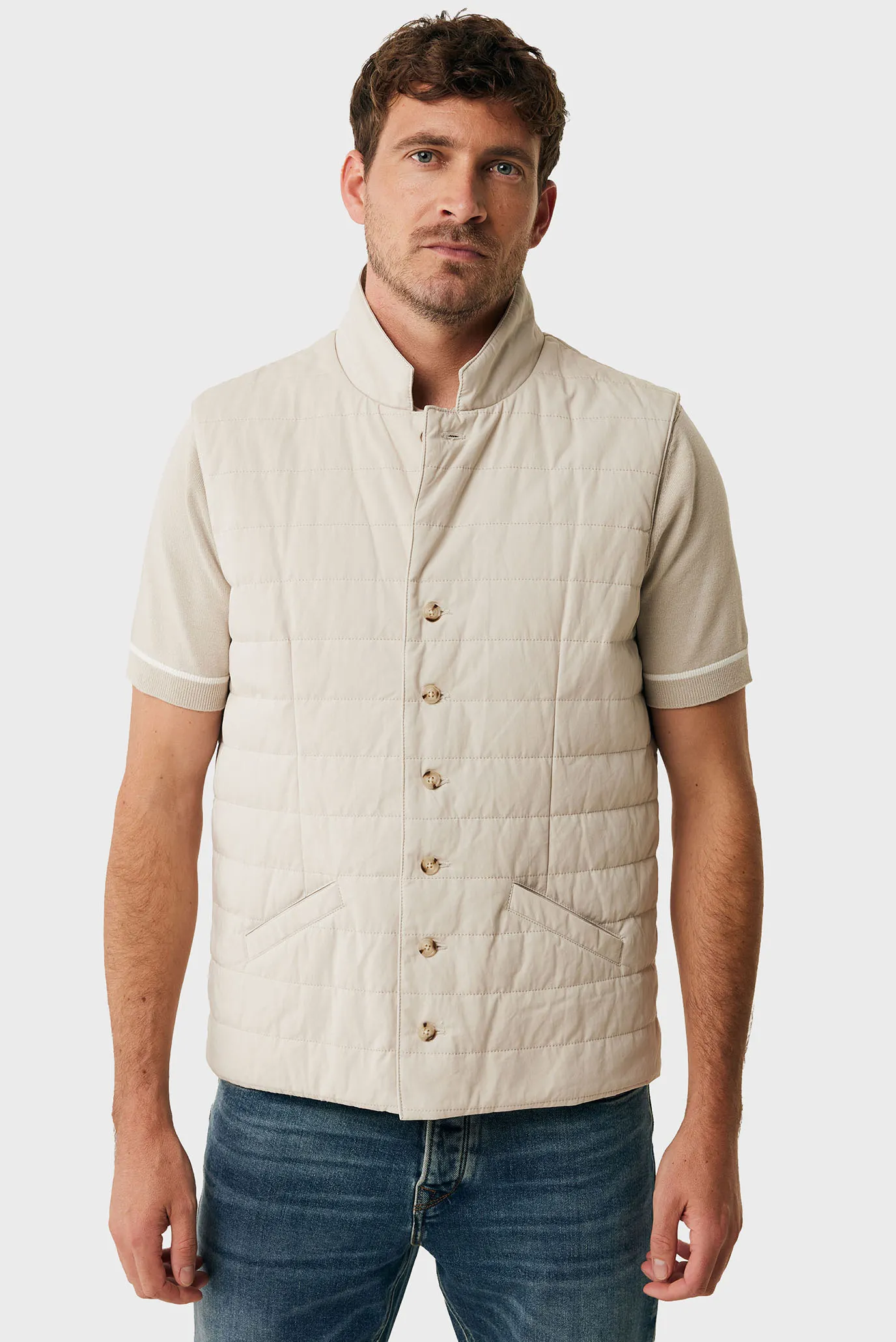 Чоловічий бежевий жилет Light padded smart bodywarmer 1