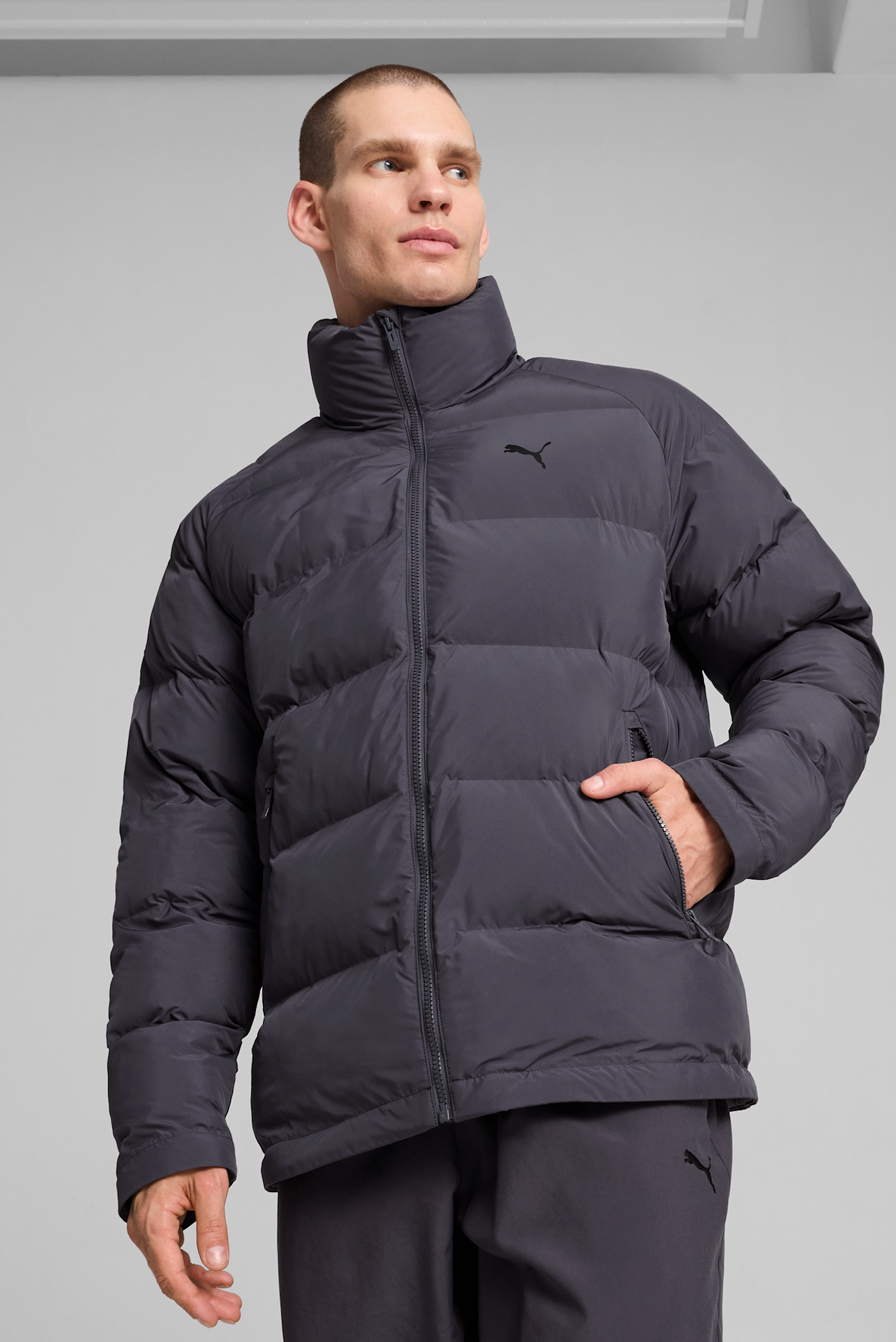 Мужская серая куртка Monomaterial Jacket Men 1