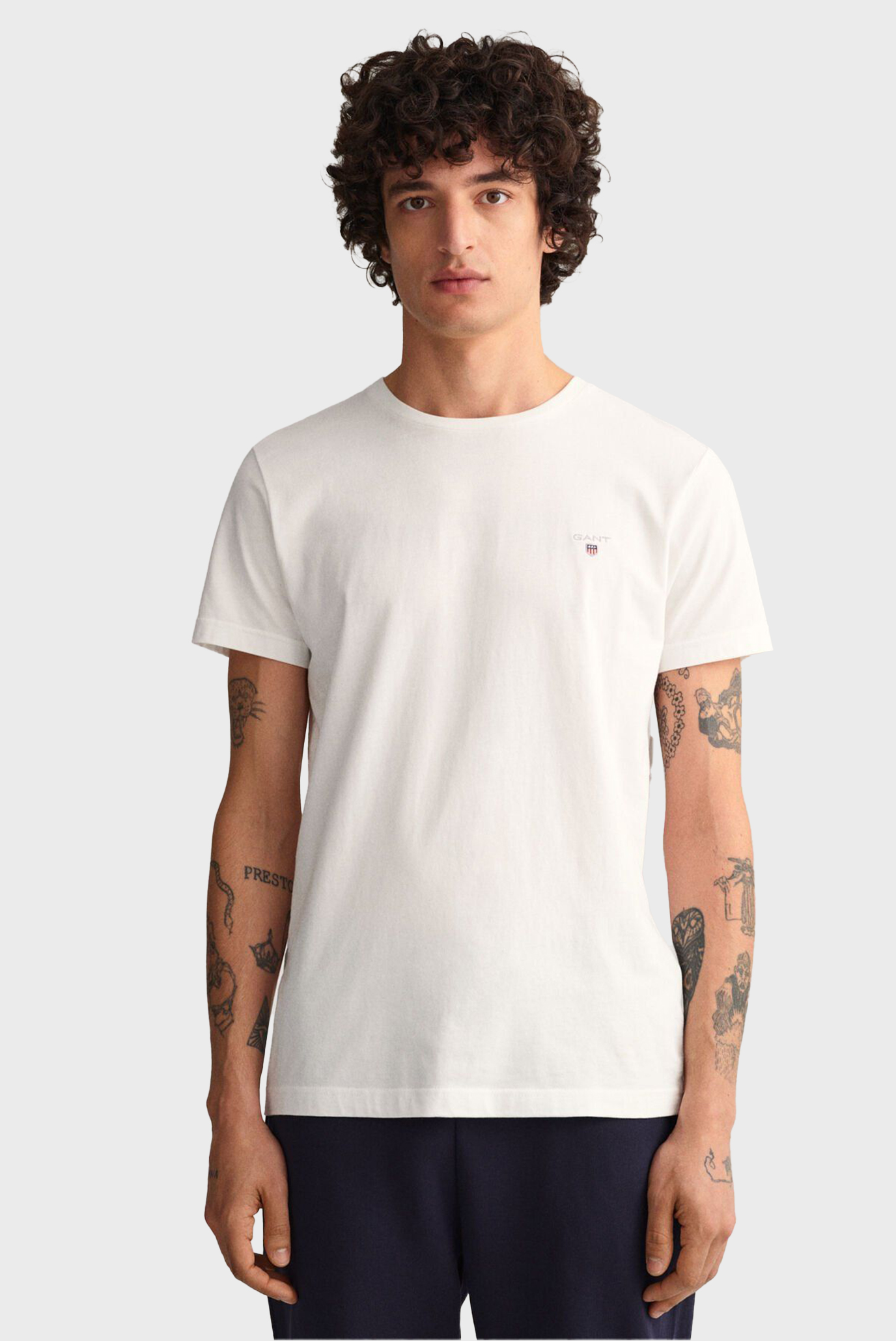 Чоловіча біла футболка ORIGINAL SLIM 1
