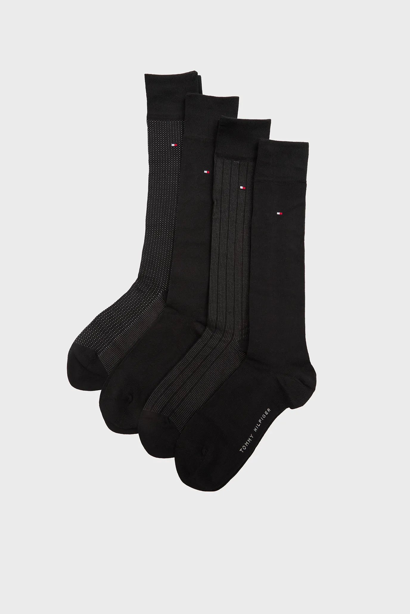 Мужские черные носки (4 пары) GIFTBOX Черный 39-42 Tommy Hilfiger 701235378