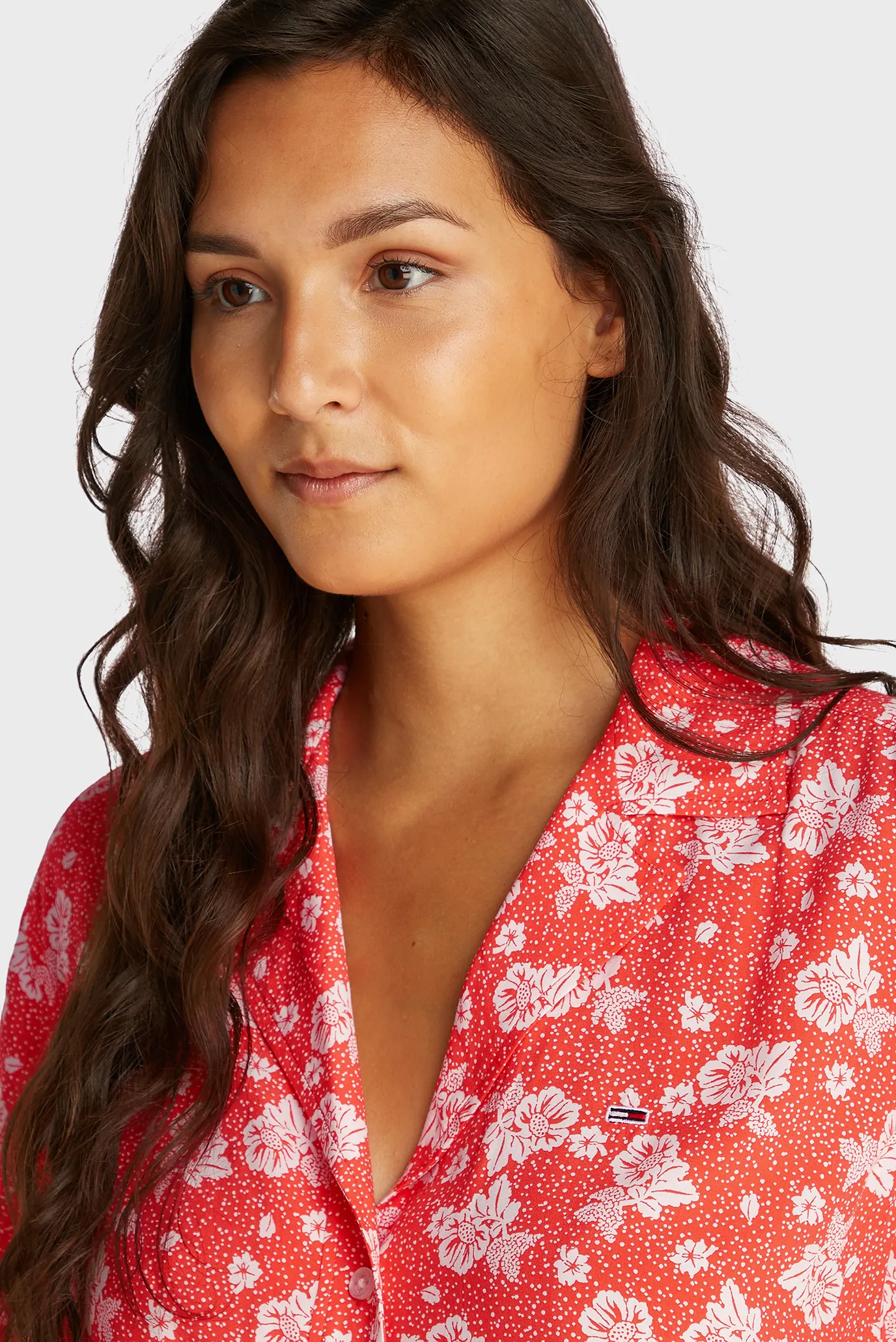 Женская красная рубашка с узором RLX CRP 4