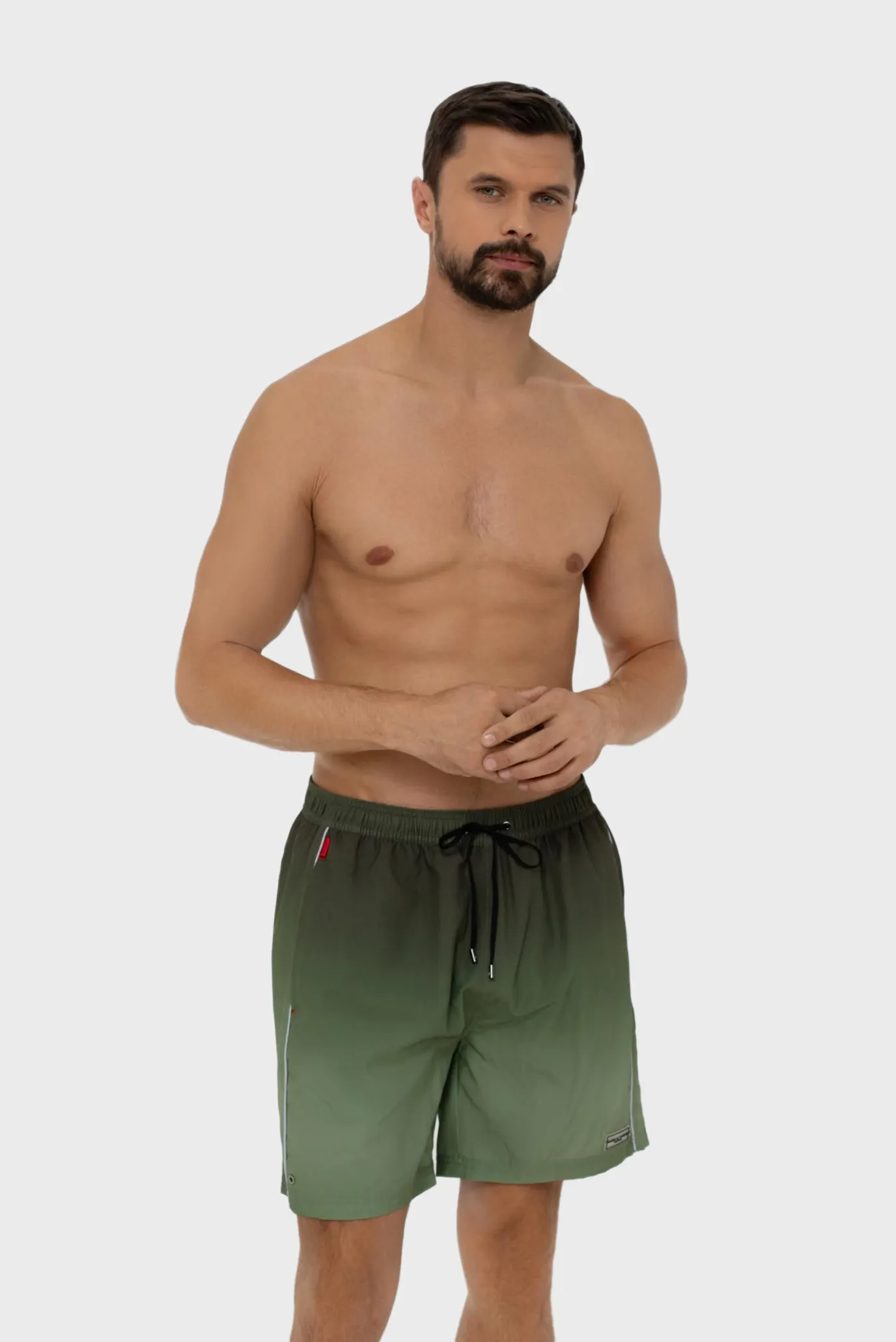 Мужские зеленые плавательные шорты 2
