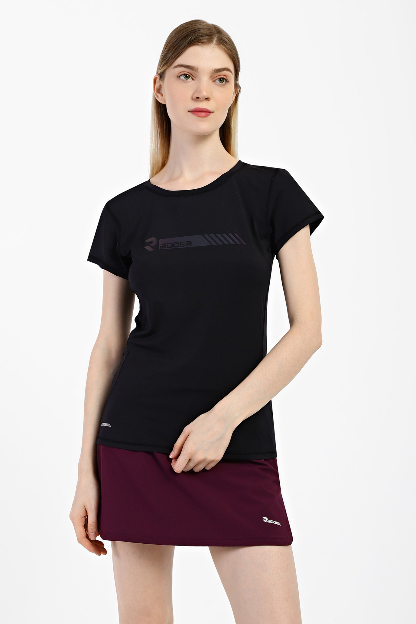 Женская черная футболка Ancona 1