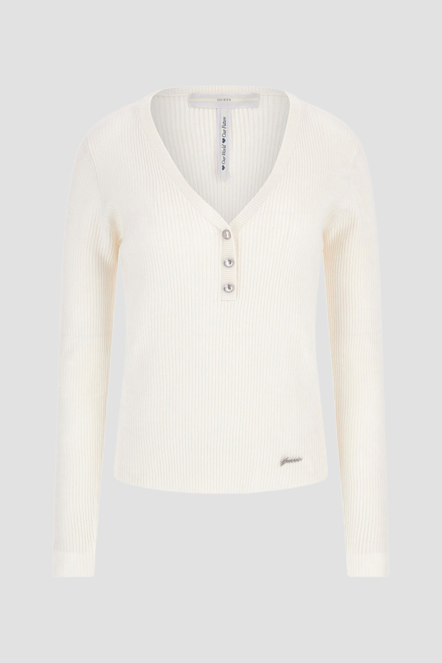 Женский белый пуловер 1