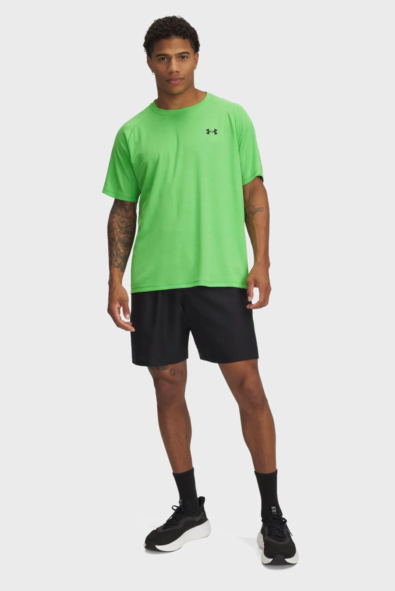 Чоловічі чорні шорти UA Tech Woven Wordmark Short 2