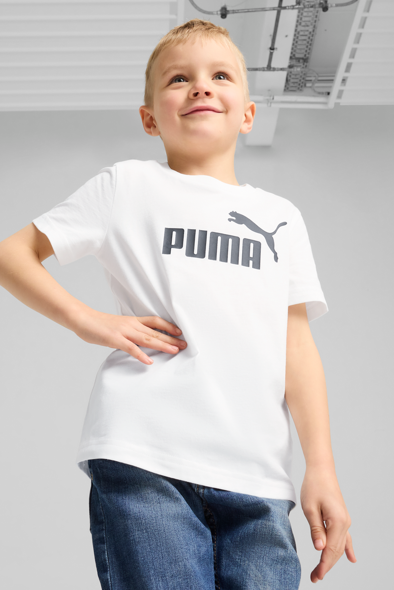 Детская белая футболка ESS No. 1 Logo Tee Kids 1