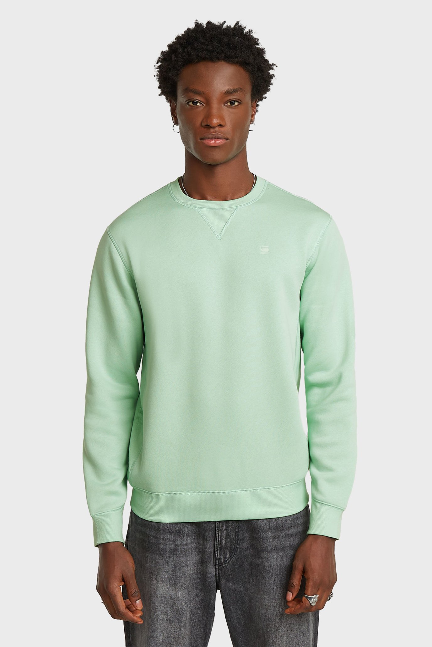 Мужской мятный свитшот Premium core Ментоловый M G-Star RAW D16917,C235 Мужской мятный свитшот Premium core Ментоловый M G-Star RAW D16917,C235