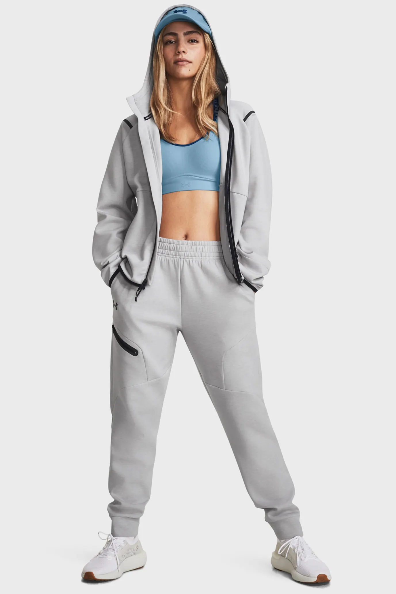 Жіночі сірі спортивні штани Unstoppable Flc Jogger 2