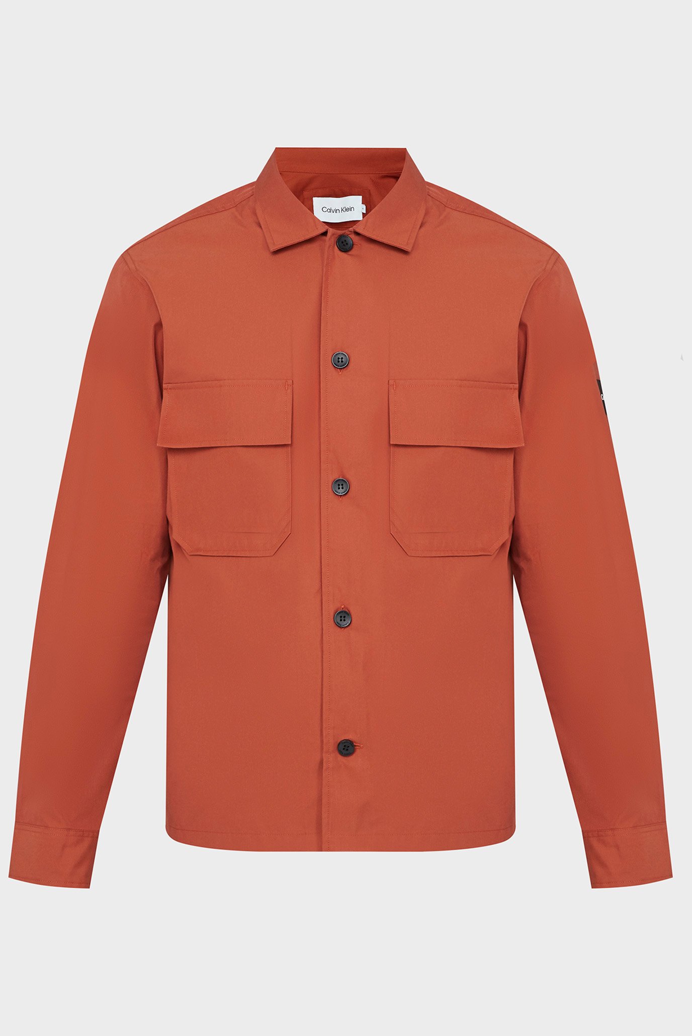 Мужская оранжевая рубашка COTTON NYLON OVERSHIRT 1