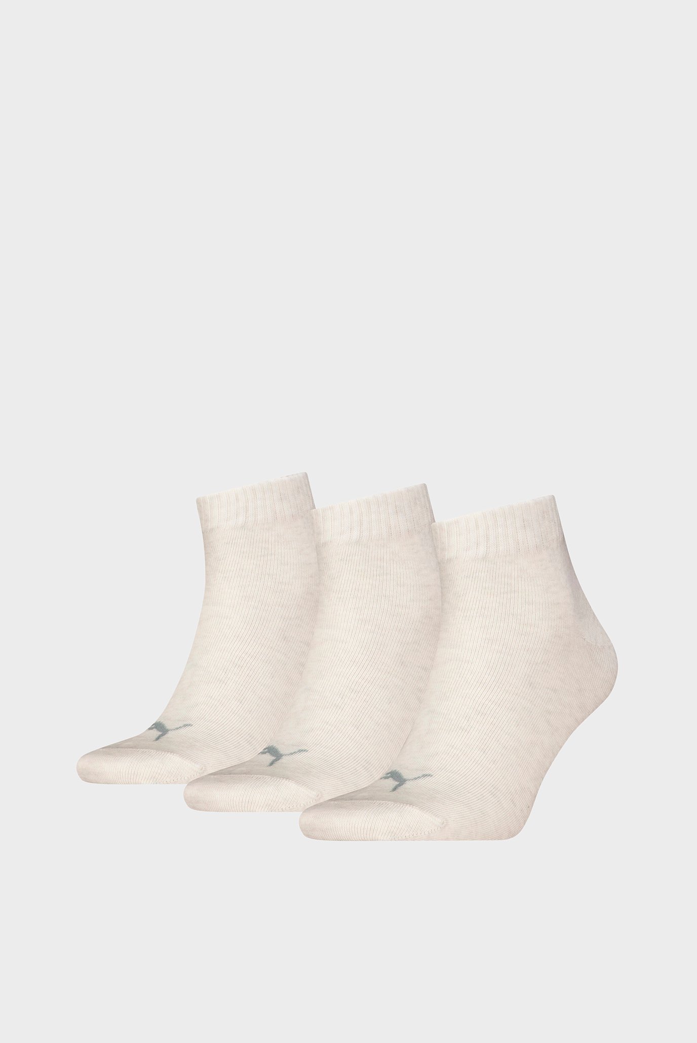 Бежеві шкарпетки (3 пари) Quarter Socks 3 Pack Unisex 1