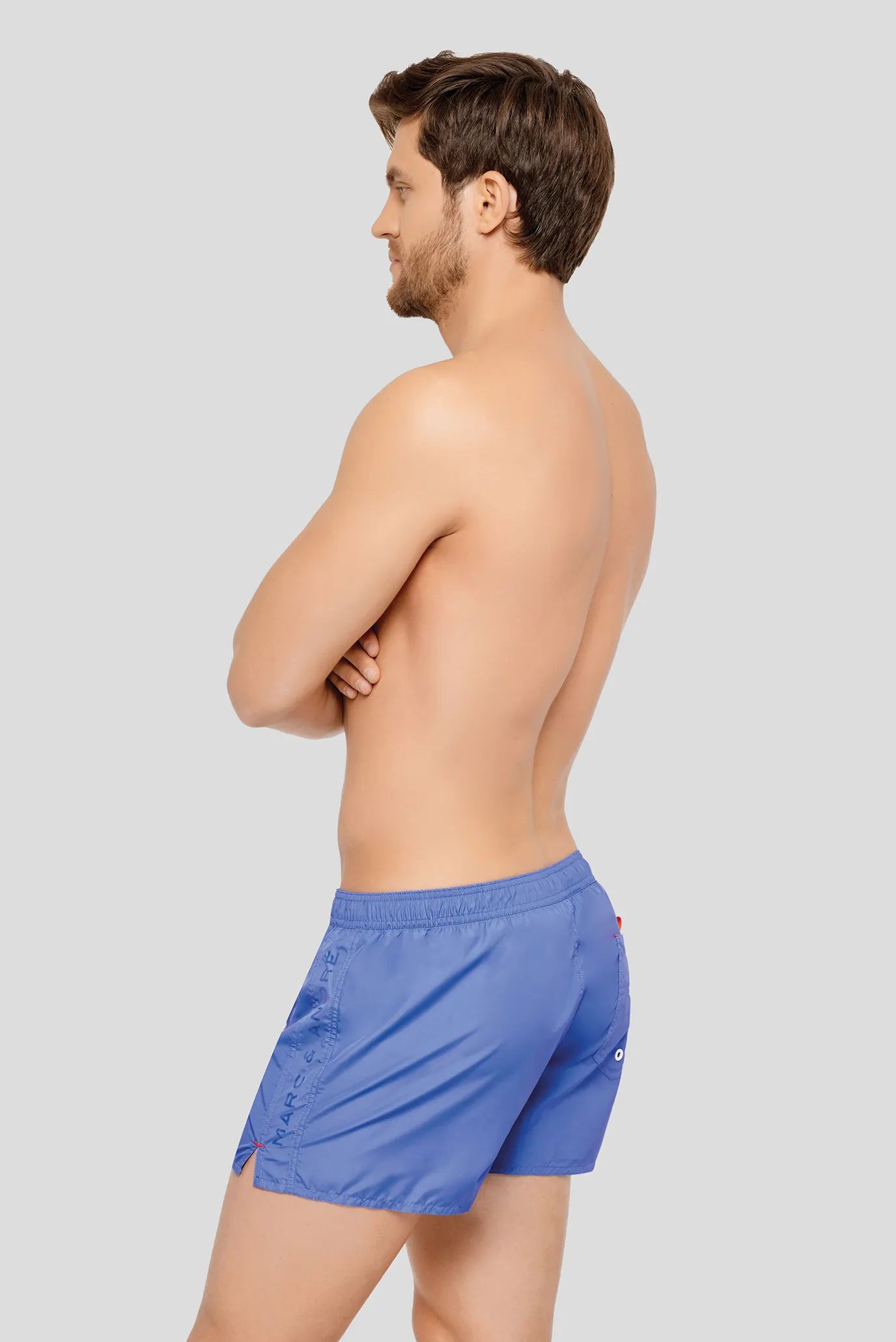 Мужские синие плавательные шорты 3