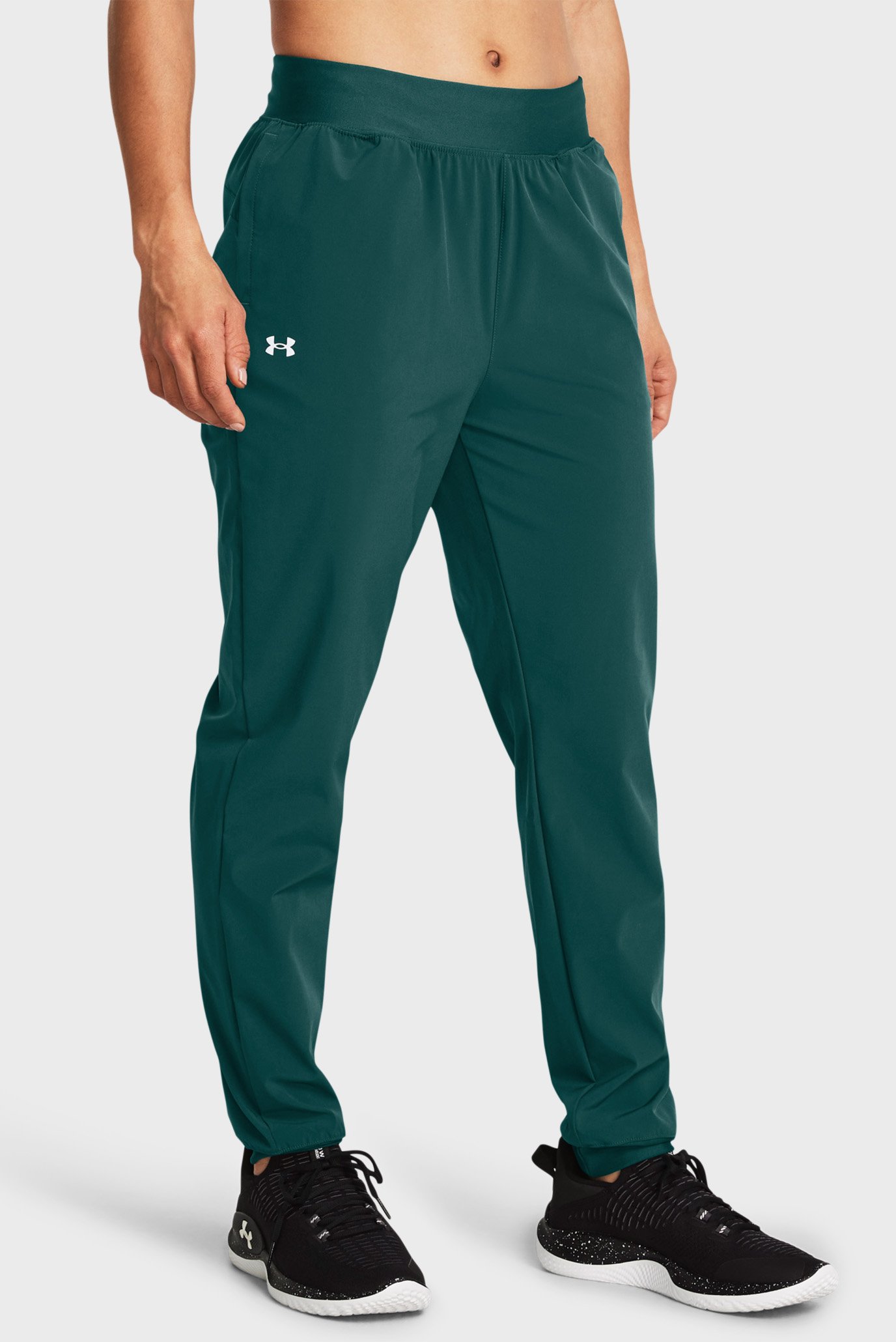 Женские зеленые спортивные брюки ArmourSport High Rise Wvn Pnt 1