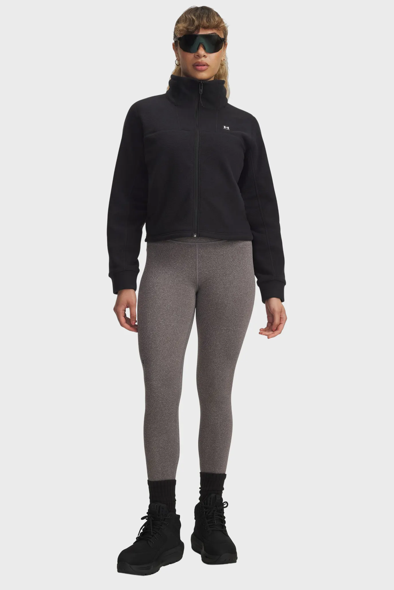 Жіноча чорна спортивна кофта UA W Expanse Fleece FZ 2