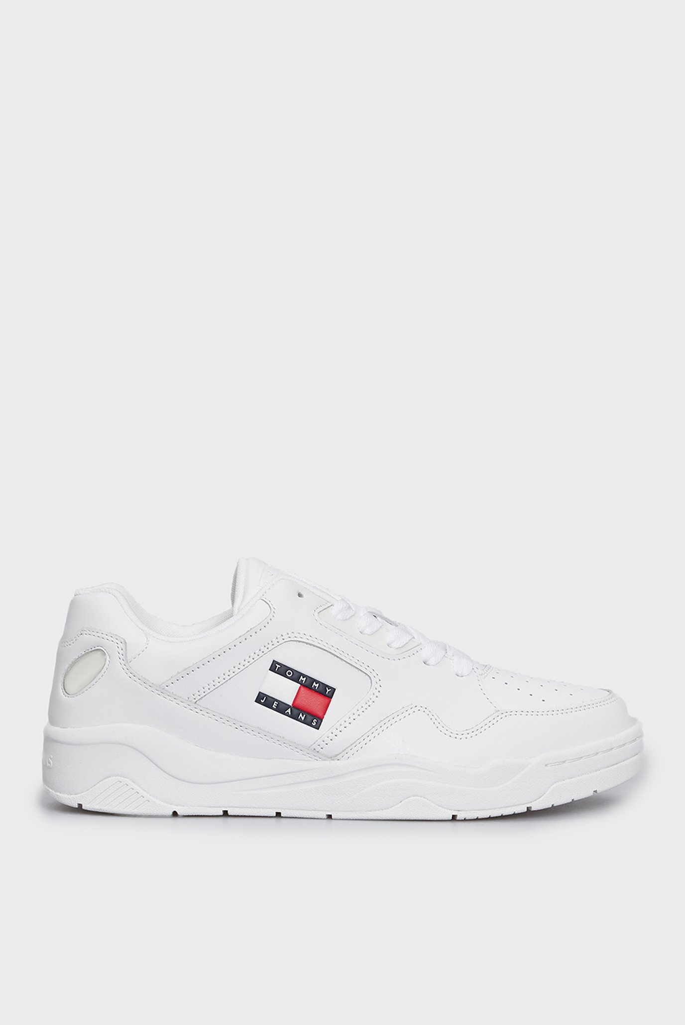 Мужские белые кожаные кроссовки TJM LEATHER OUTSOLE COLOR Белый 43 Tommy Jeans EM0EM01350 Мужские белые кожаные кроссовки TJM LEATHER OUTSOLE COLOR Белый 43 Tommy Jeans EM0EM01350