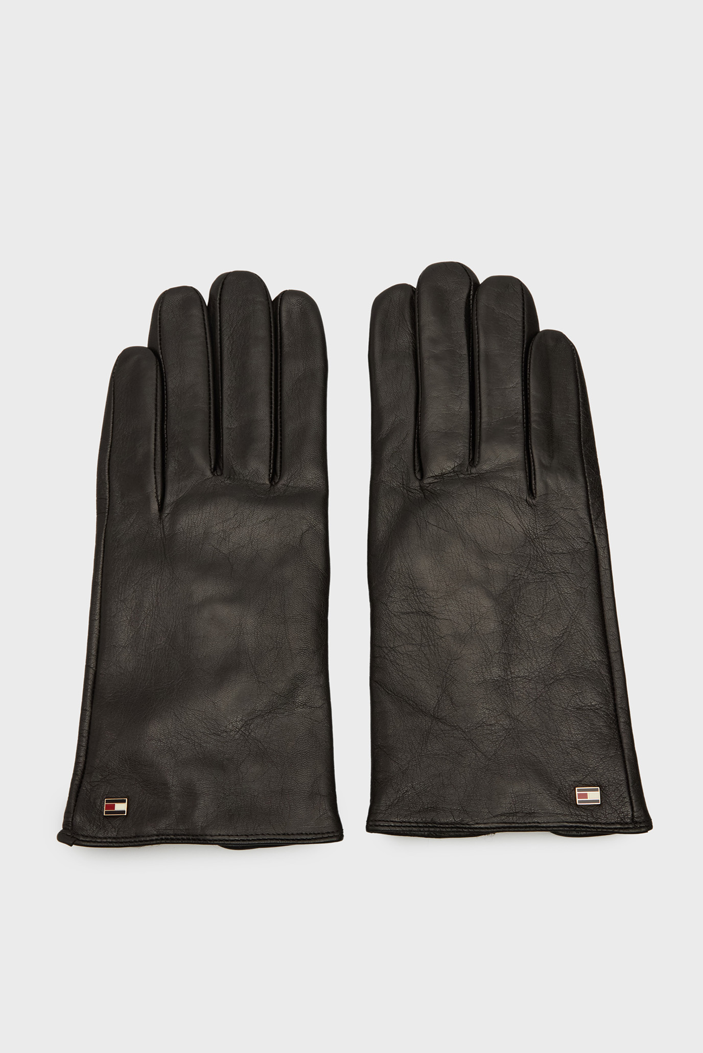 Женские черные кожаные перчатки ESSENTIAL FLAG LEATHER GLOVES 1