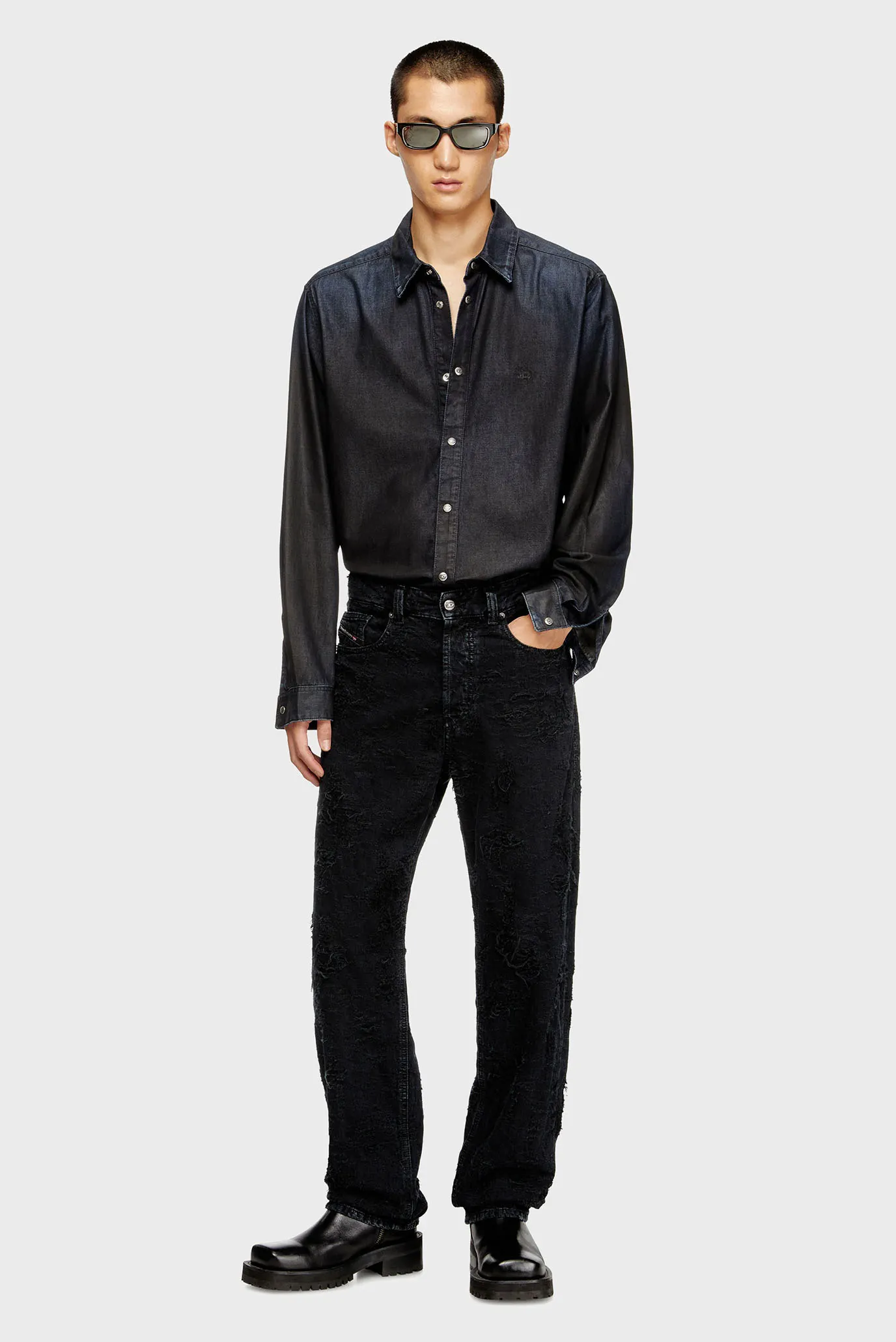 Мужские черные джинсы 2024 D-MACS 2