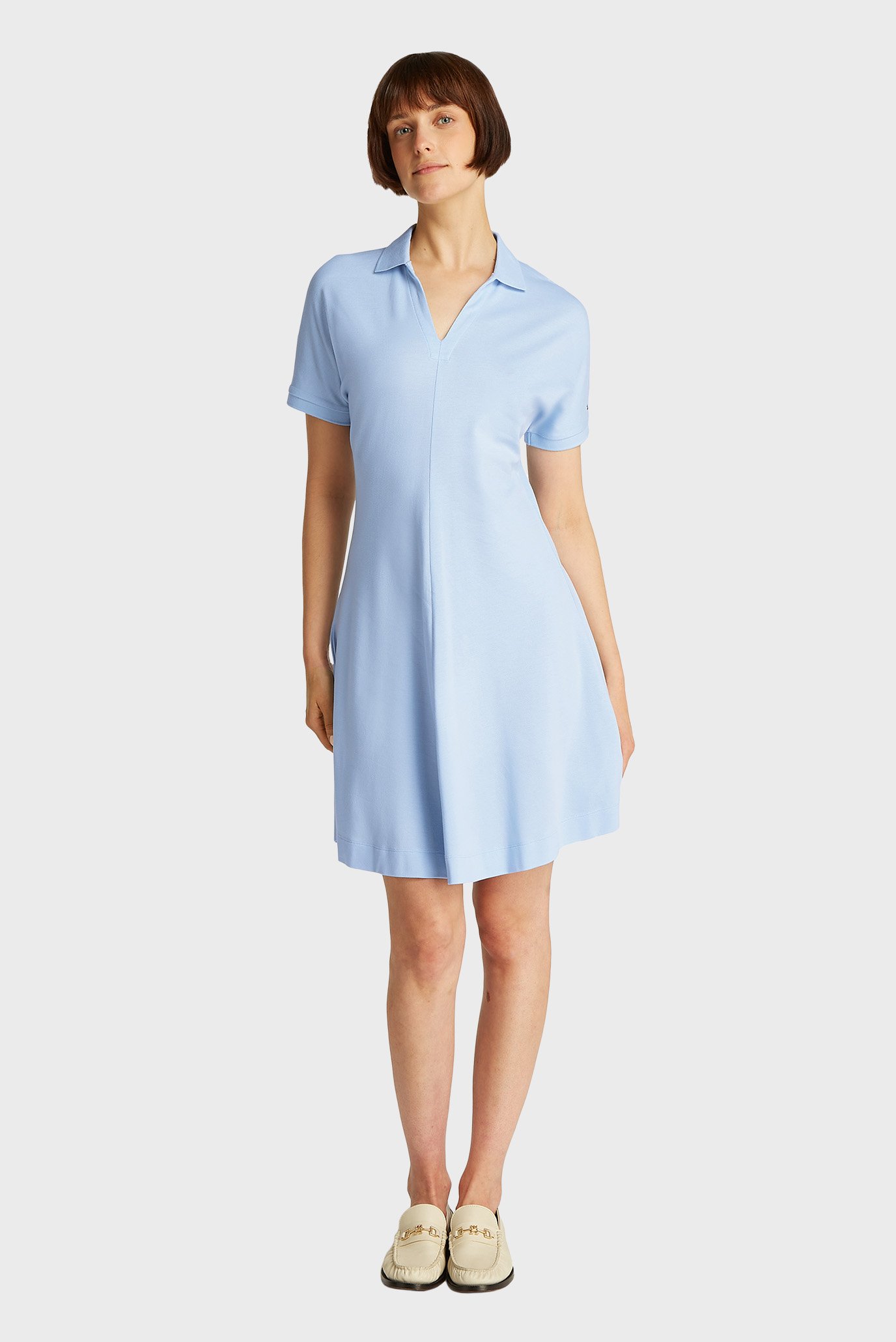 Женское голубое платье OPEN-NK F&F POLO Голубой M Tommy Hilfiger WW0WW44513 Женское голубое платье OPEN-NK F&F POLO Голубой M Tommy Hilfiger WW0WW44513