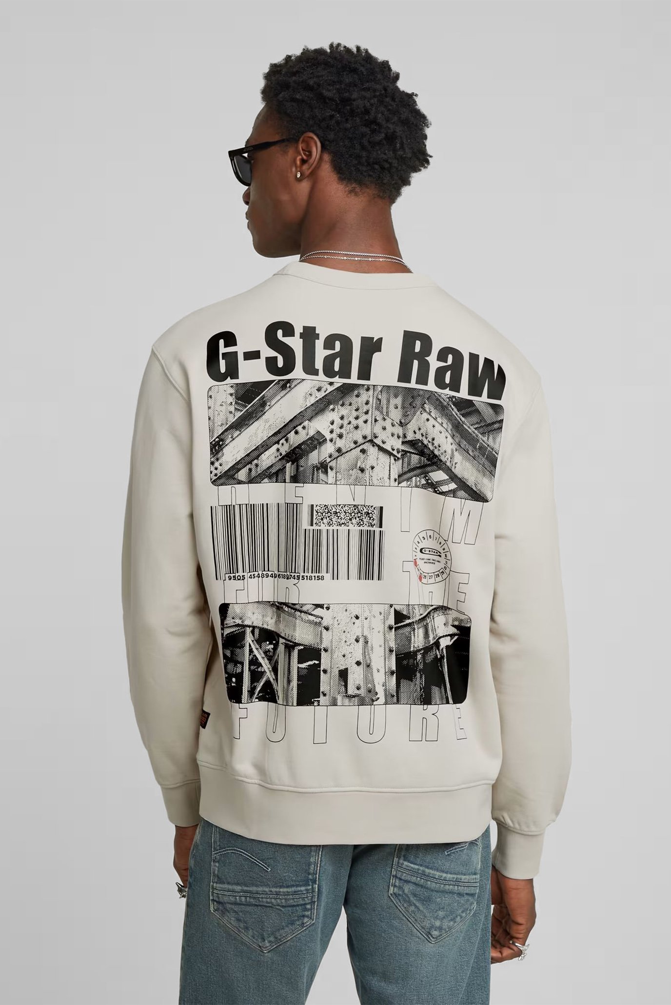 Мужской бежевый свитшот Substance back Бежевый XXL G-Star RAW D26278,D257 Мужской бежевый свитшот Substance back Бежевый XXL G-Star RAW D26278,D257