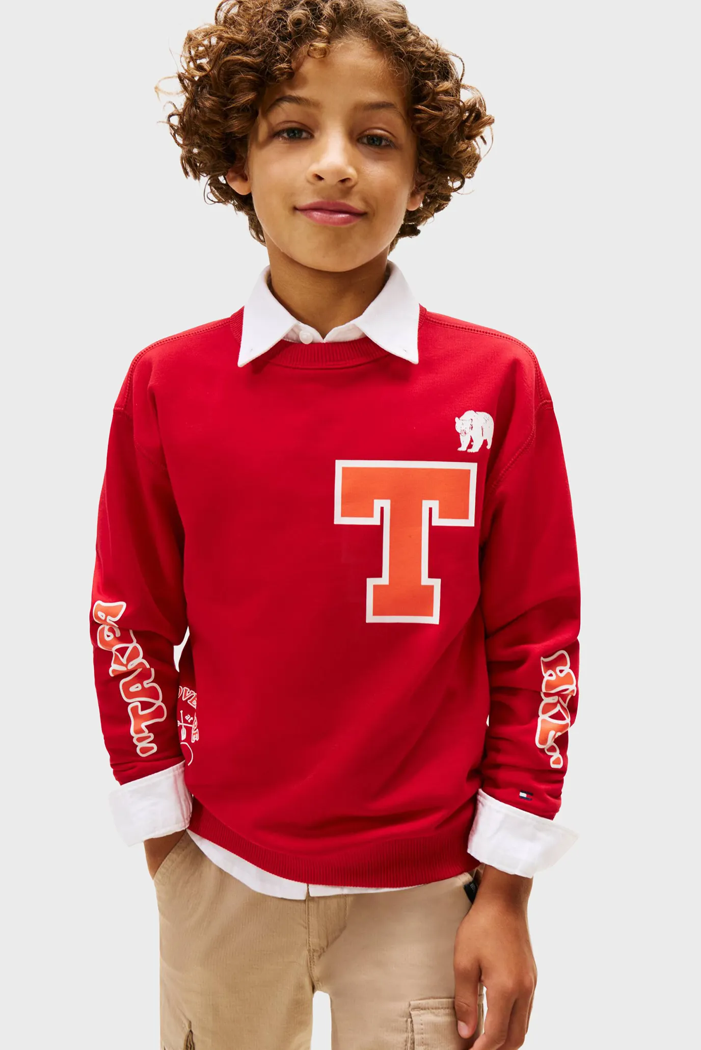 Детский красный свитшот GRAPHIC 1