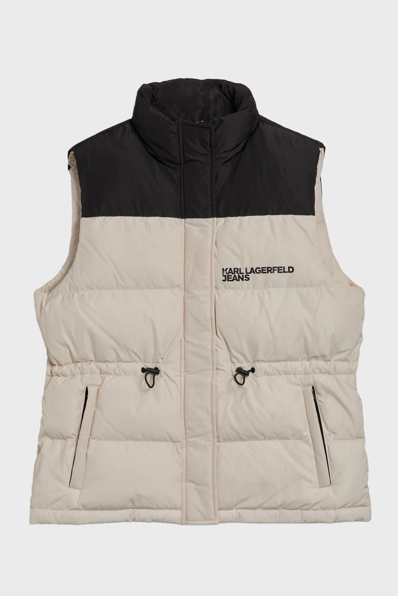 Женский бежевый жилет KLJ BLOCKED PUFFER VEST 1