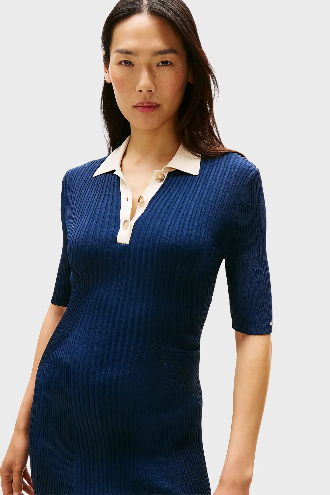 Жіноча темно-синя сукня CONTRAST POLO 2