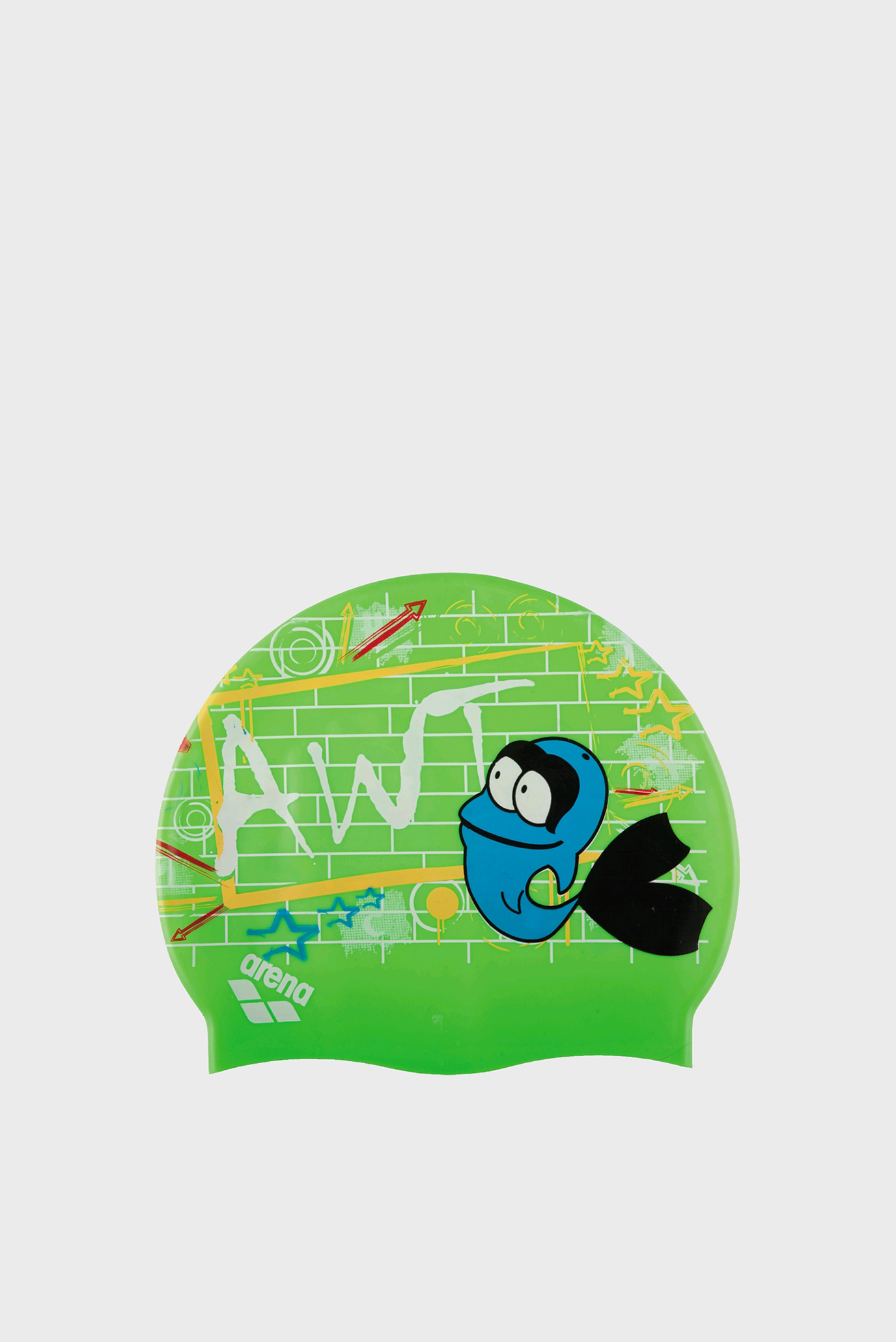 Детская зелёная шапочка для плавания AWT MULTI 1