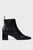 Женские черные кожаные ботильоны Squared Ankle Boot 55
