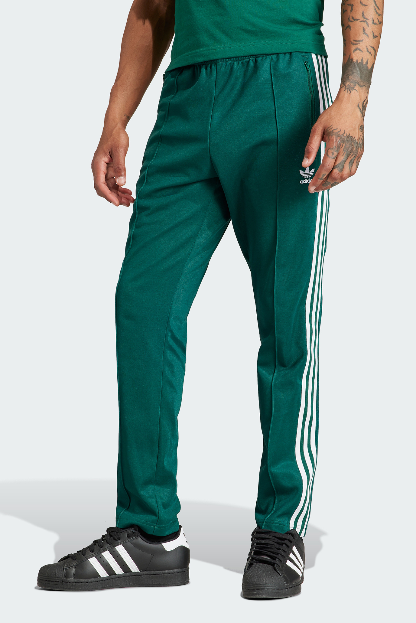 Чоловічі зелені спортивні штани Adicolor Classics Classics Beckenbauer 1