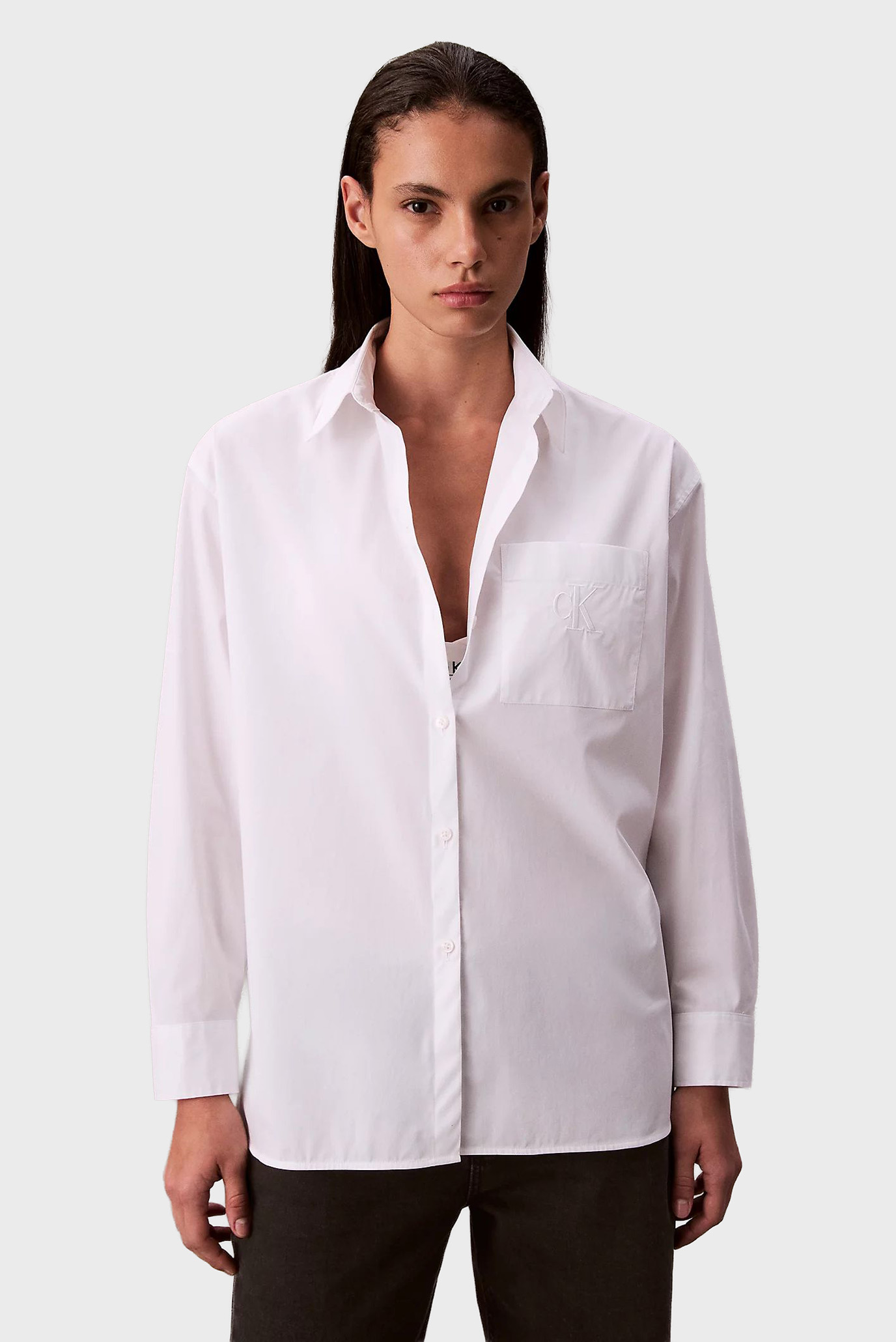 Женская белая рубашка RELAXED Белый XXS Calvin Klein Jeans LV047C143G Женская белая рубашка RELAXED Белый XXS Calvin Klein Jeans LV047C143G