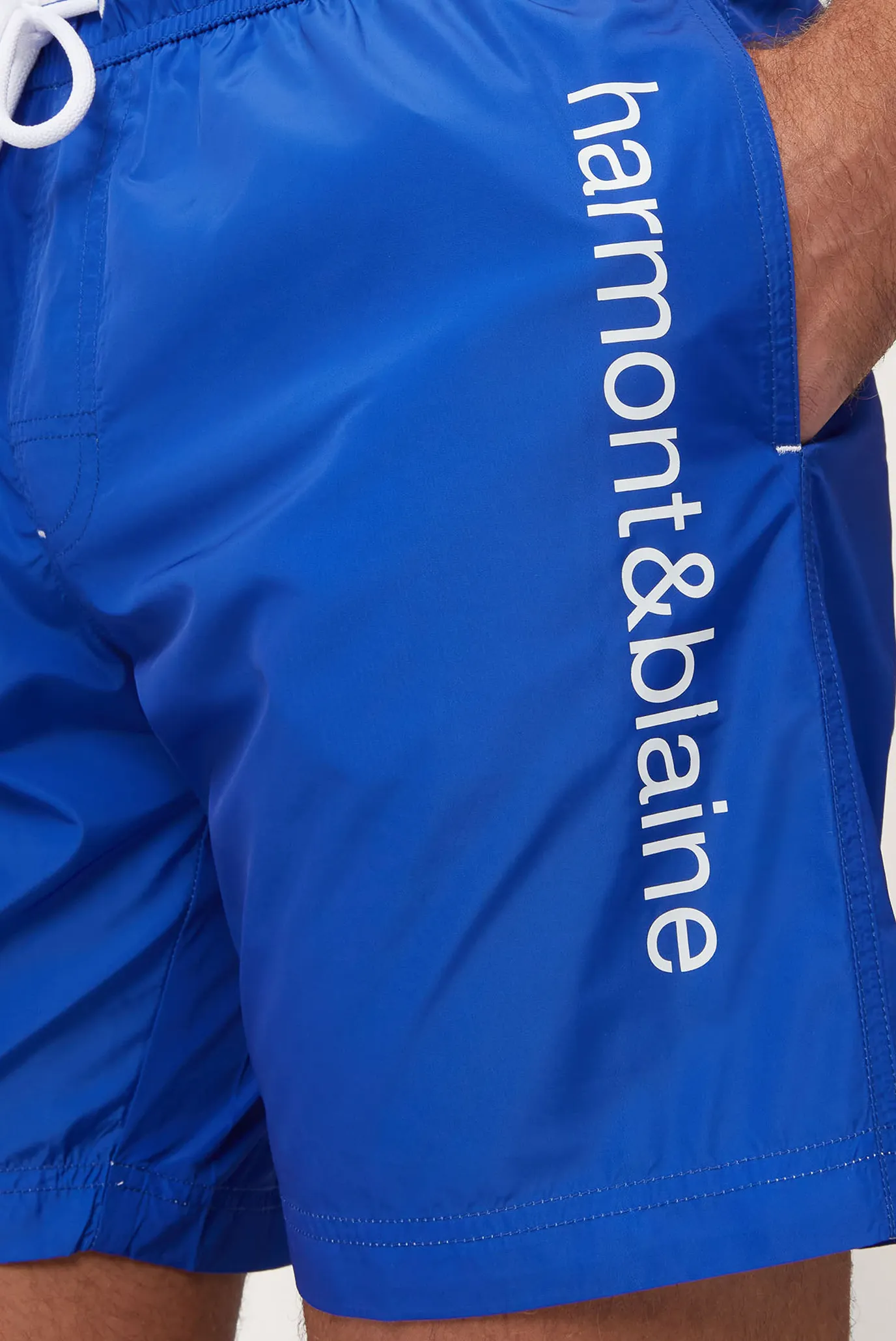 Мужские синие плавательные шорты 4