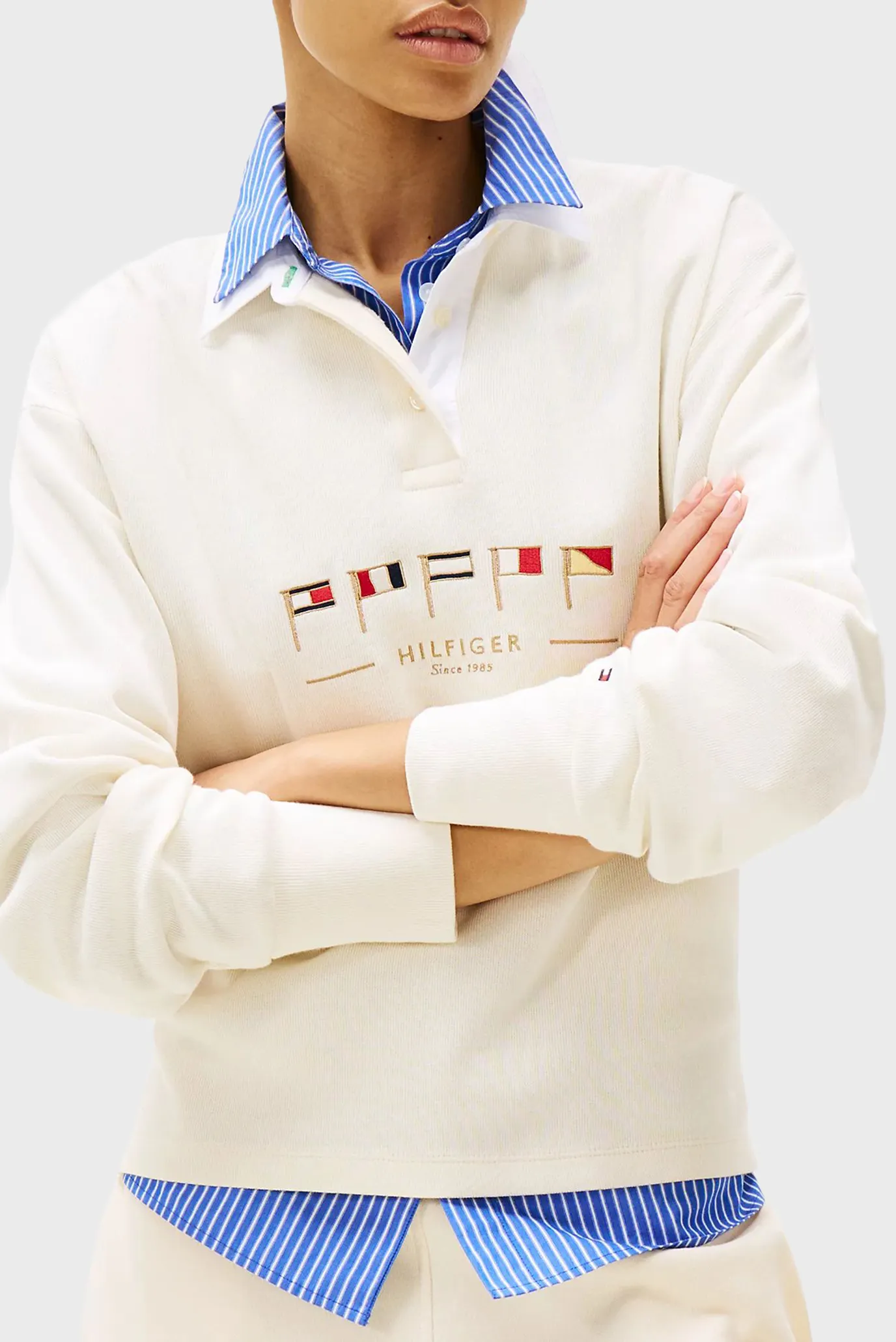 Жіноче біле поло SAIL FLAGS 4