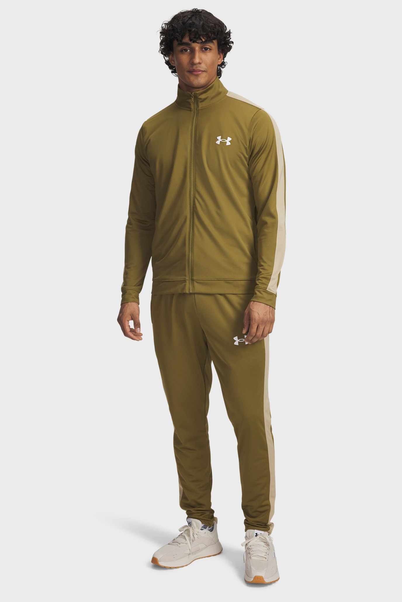 Мужской оливковый спортивный костюм (кофта, брюки) UA Rival Knit Track Suit Оливковый L Under Armour 1357139-320 Мужской оливковый спортивный костюм (кофта, брюки) UA Rival Knit Track Suit Оливковый L Under Armour 1357139-320