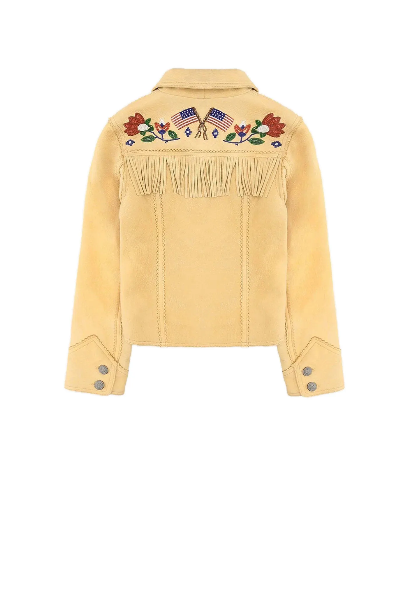 Дитяча жовта шкіряна куртка 2