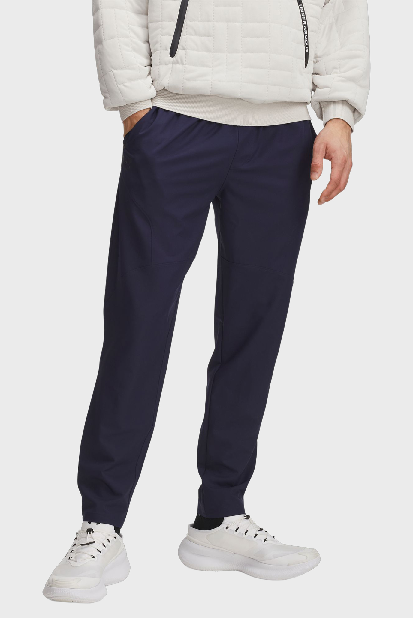 Мужские темно-синие спортивные брюки UA Unstoppable Tapered Pants Синий XL Under Armour 6003861-410 Мужские темно-синие спортивные брюки UA Unstoppable Tapered Pants Синий XL Under Armour 6003861-410