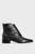 Женские черные кожаные ботинки