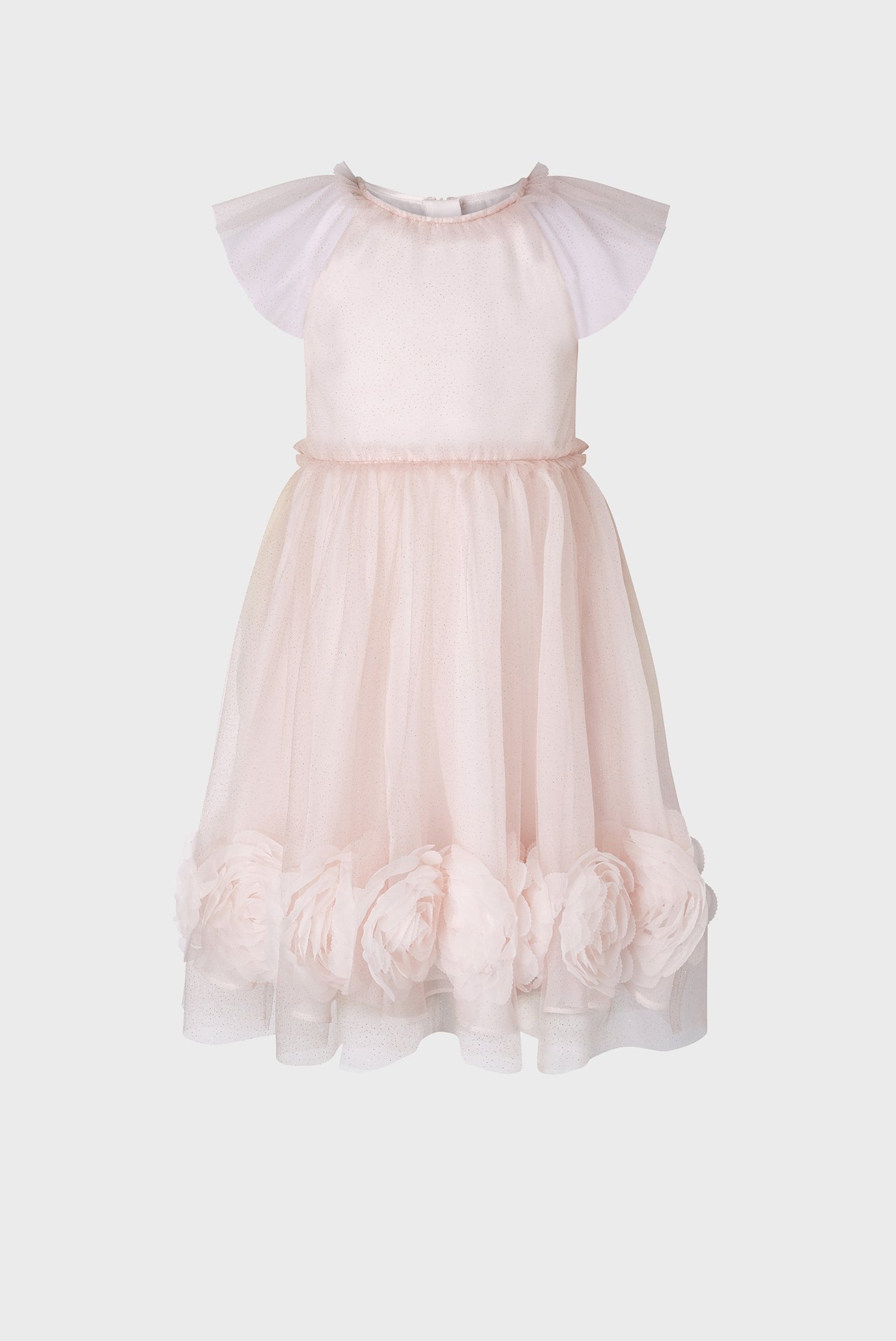 Детское розовое платье PALE PINK GLITTER 1