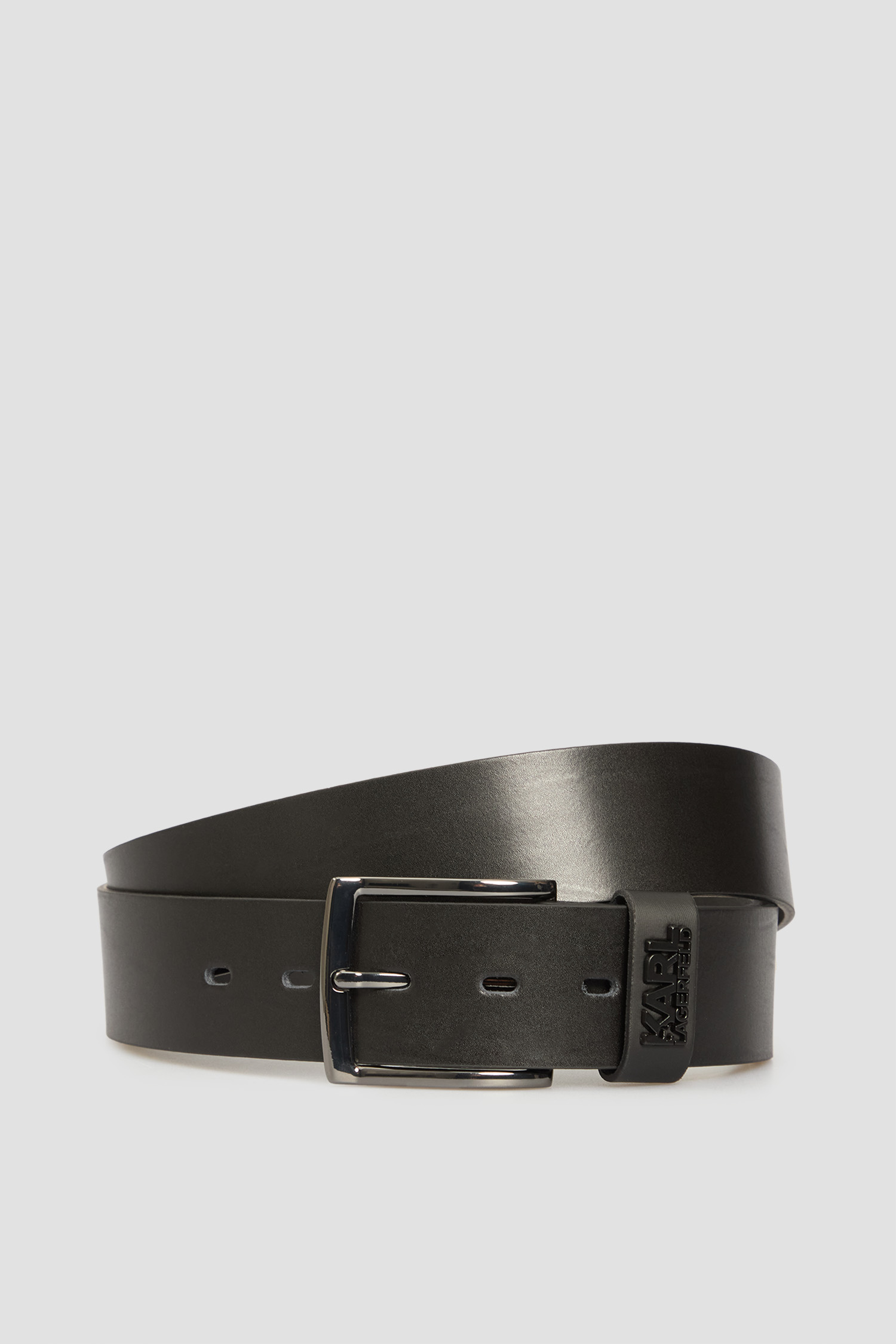 Мужской черный кожаный ремень Черный 95 Karl Lagerfeld 553431.815300;990 Мужской черный кожаный ремень Черный 95 Karl Lagerfeld 553431.815300;990