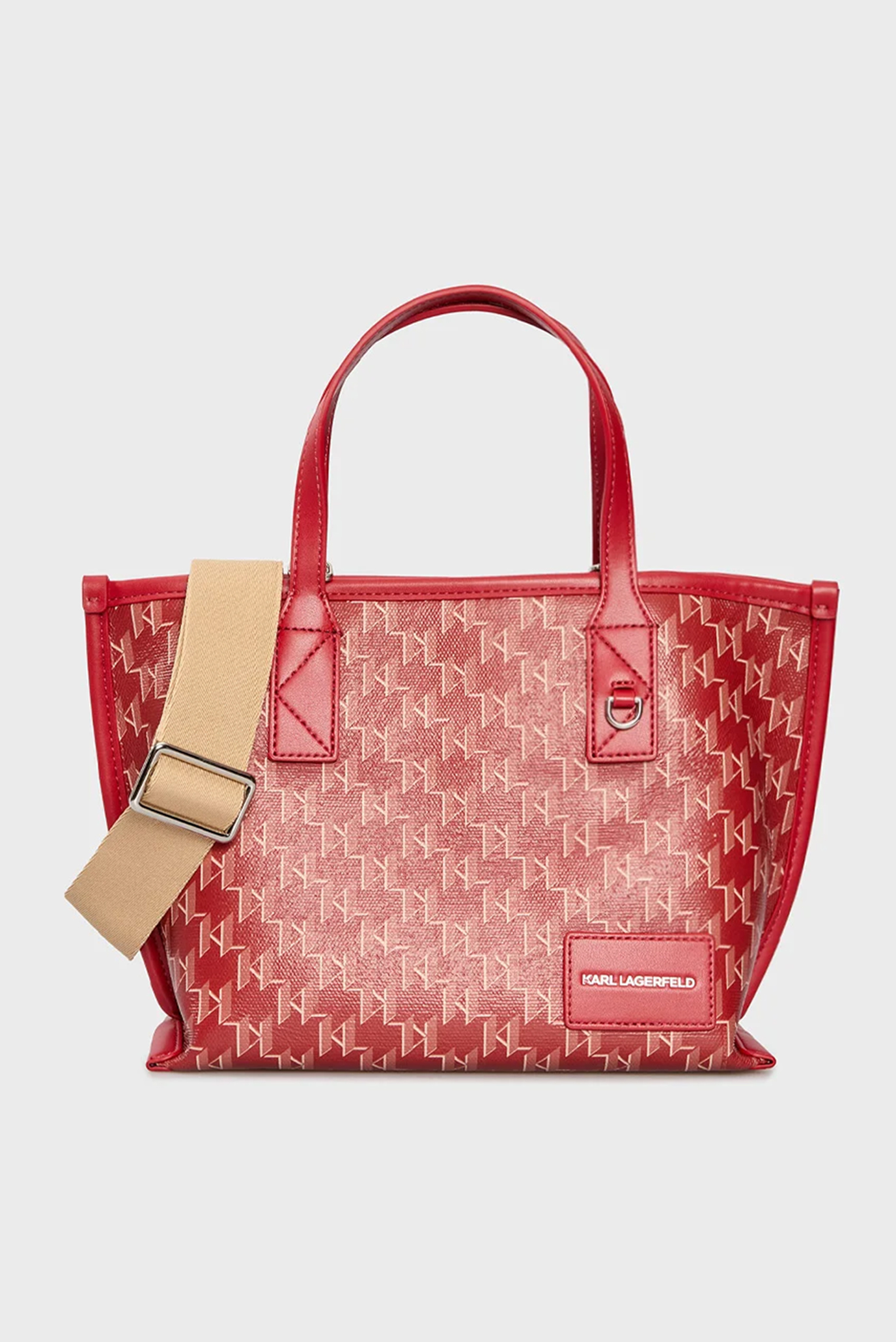 Женская красная сумка с узором VOYAGE Красный ONESIZE Karl Lagerfeld A1W30184 Женская красная сумка с узором VOYAGE Красный ONESIZE Karl Lagerfeld A1W30184