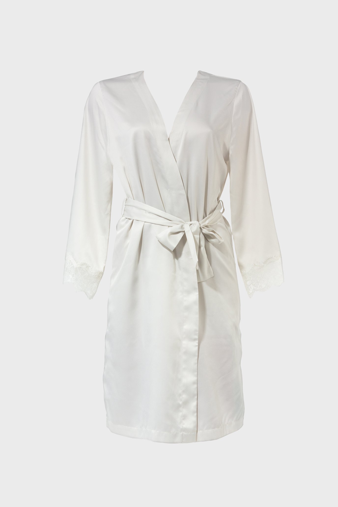 Женский белый халат brabrabra SLZ23405001 — MD-Fashion