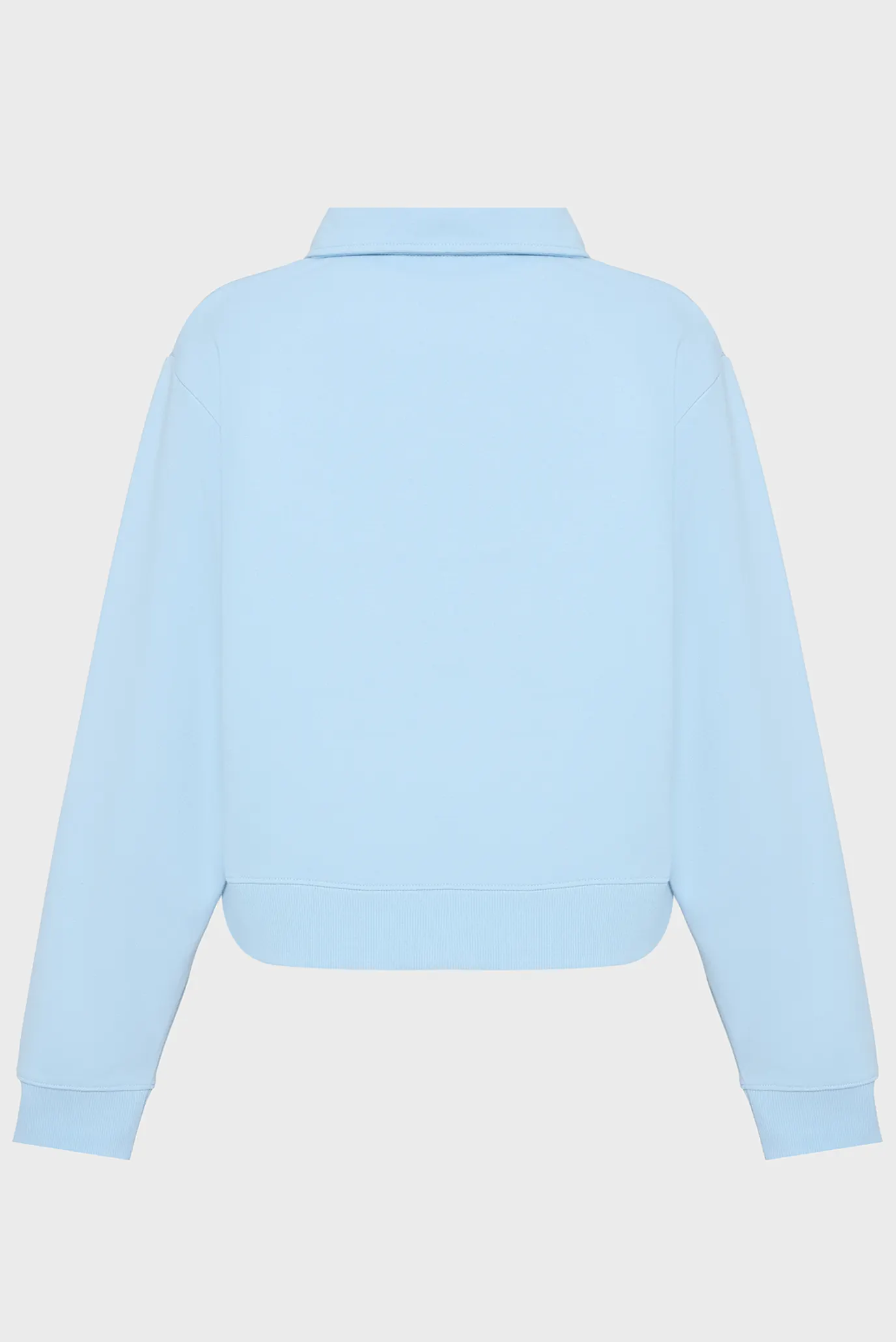 Женское голубое поло 8