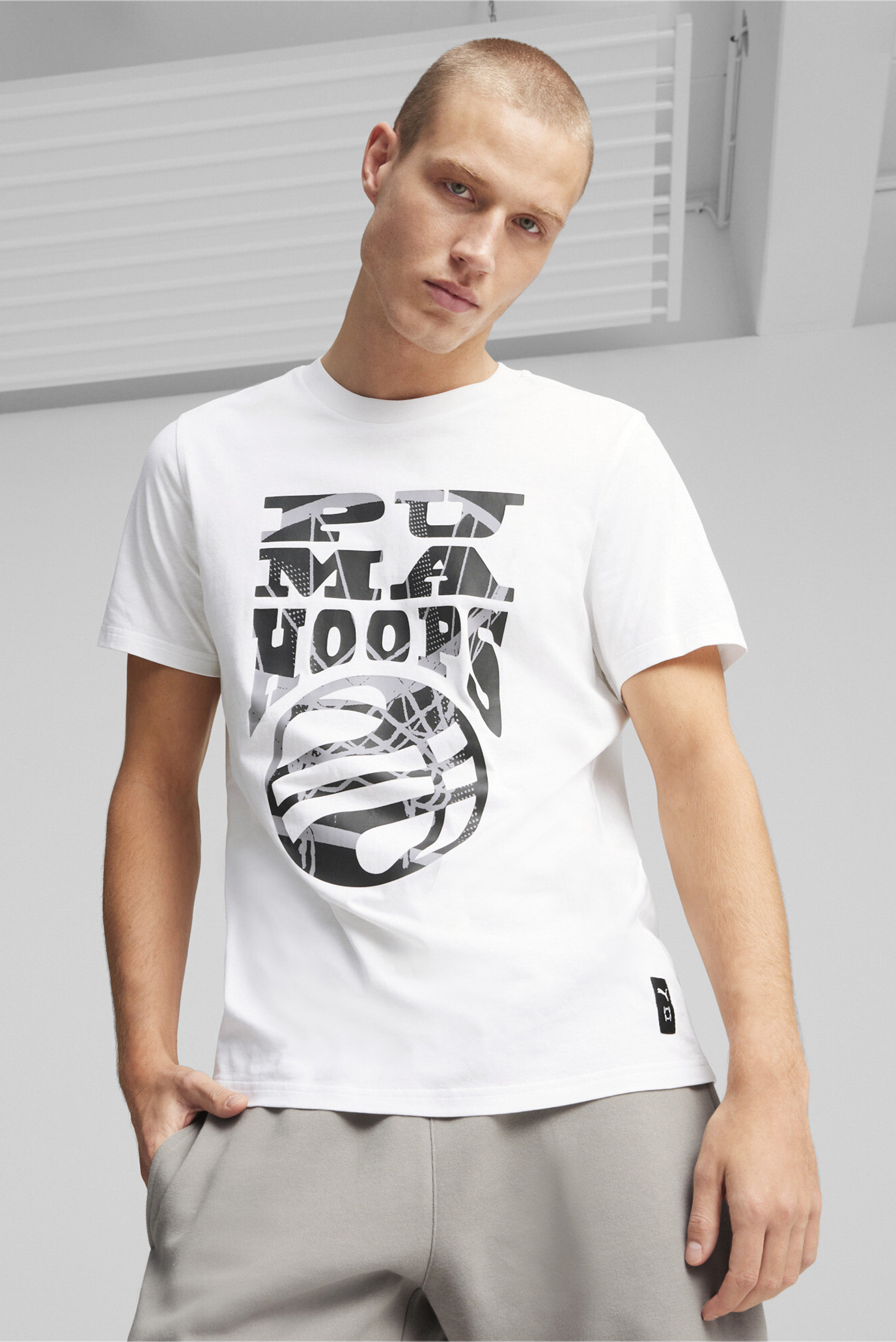 Чоловіча біла футболка The Hooper Men's Basketball Tee 1