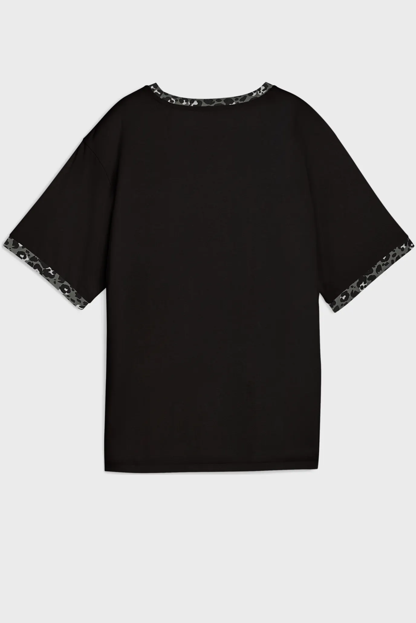 Женская черная футболка Essentials Animal Print Relaxed Tee Women 5