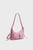 Женская розовая кожаная сумка