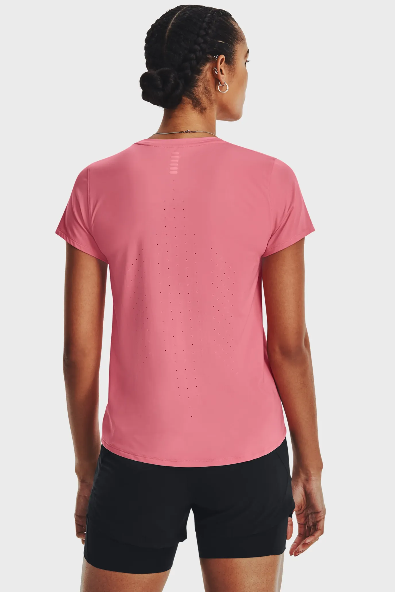 Жіноча рожева футболка UA Iso-Chill Laser Tee 3