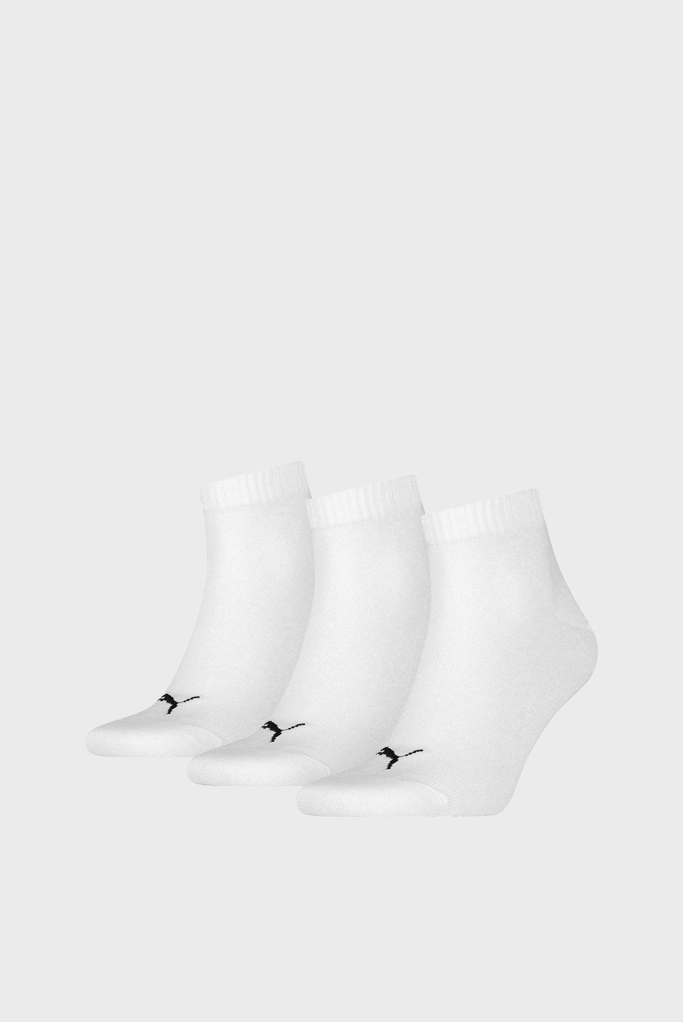 Белые носки (3 пары) PUMA UNISEX QUARTER PLAIN 1