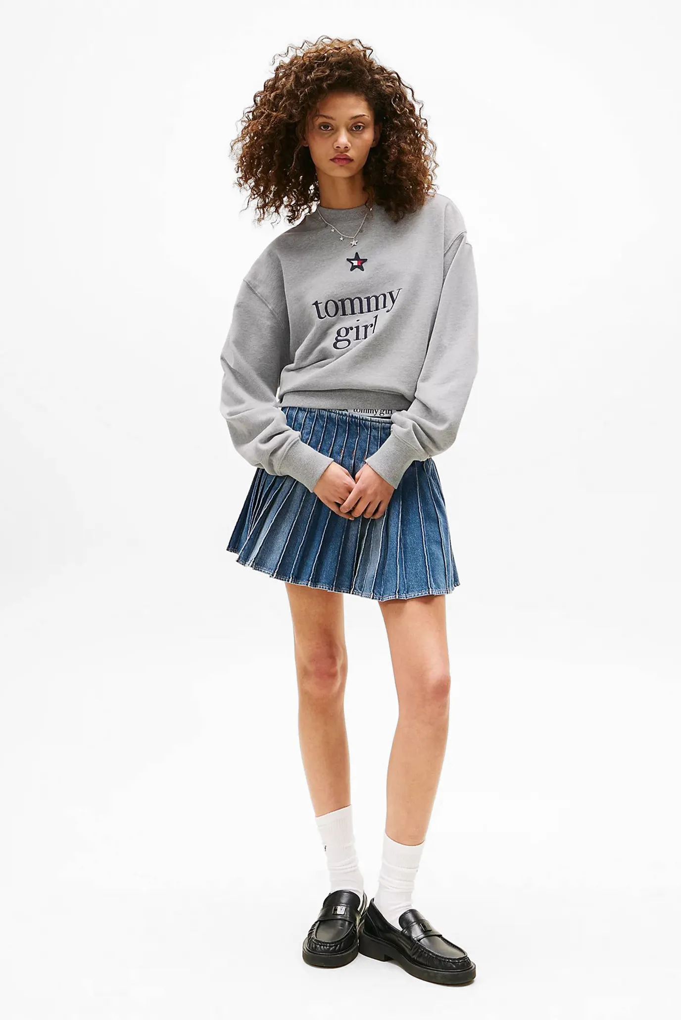 Женский серый свитшот TOMMY GIRL 2